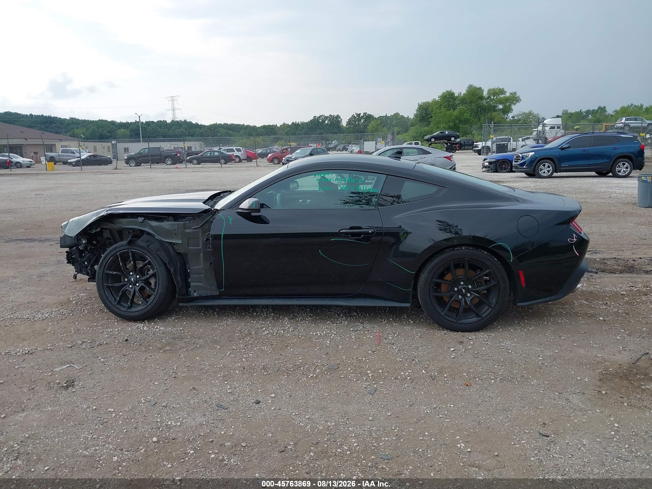 2024 Ford Mustang Ecoboost Fastback Black vin: 1FA6P8TH4R5106138