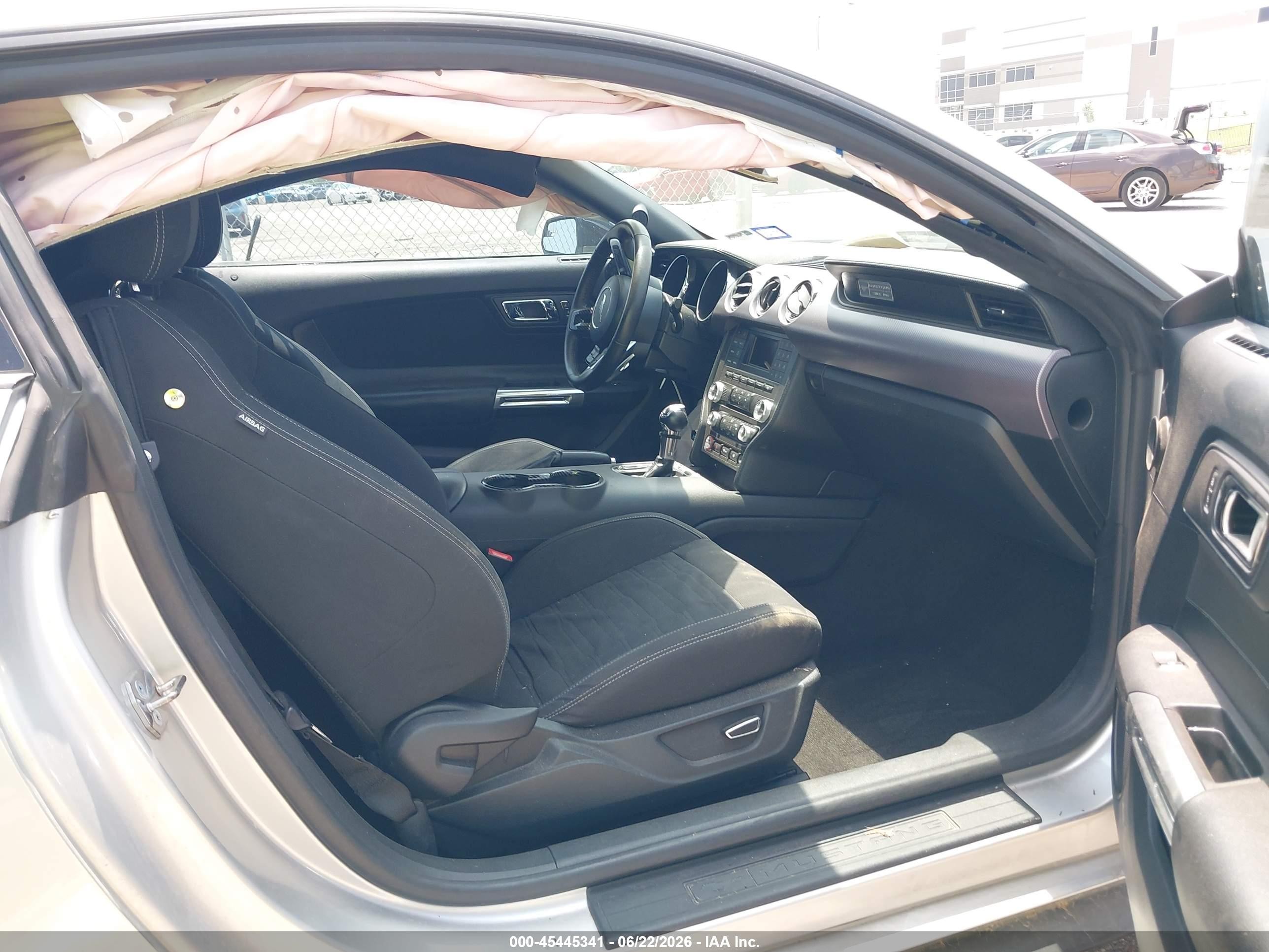 2015 Ford Mustang Ecoboost Silver vin: 1FA6P8TH5F5318008
