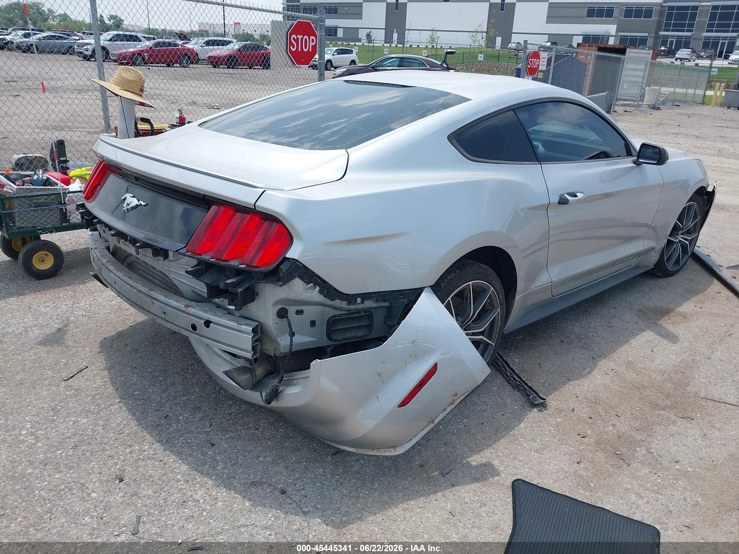 2015 Ford Mustang Ecoboost Silver vin: 1FA6P8TH5F5318008