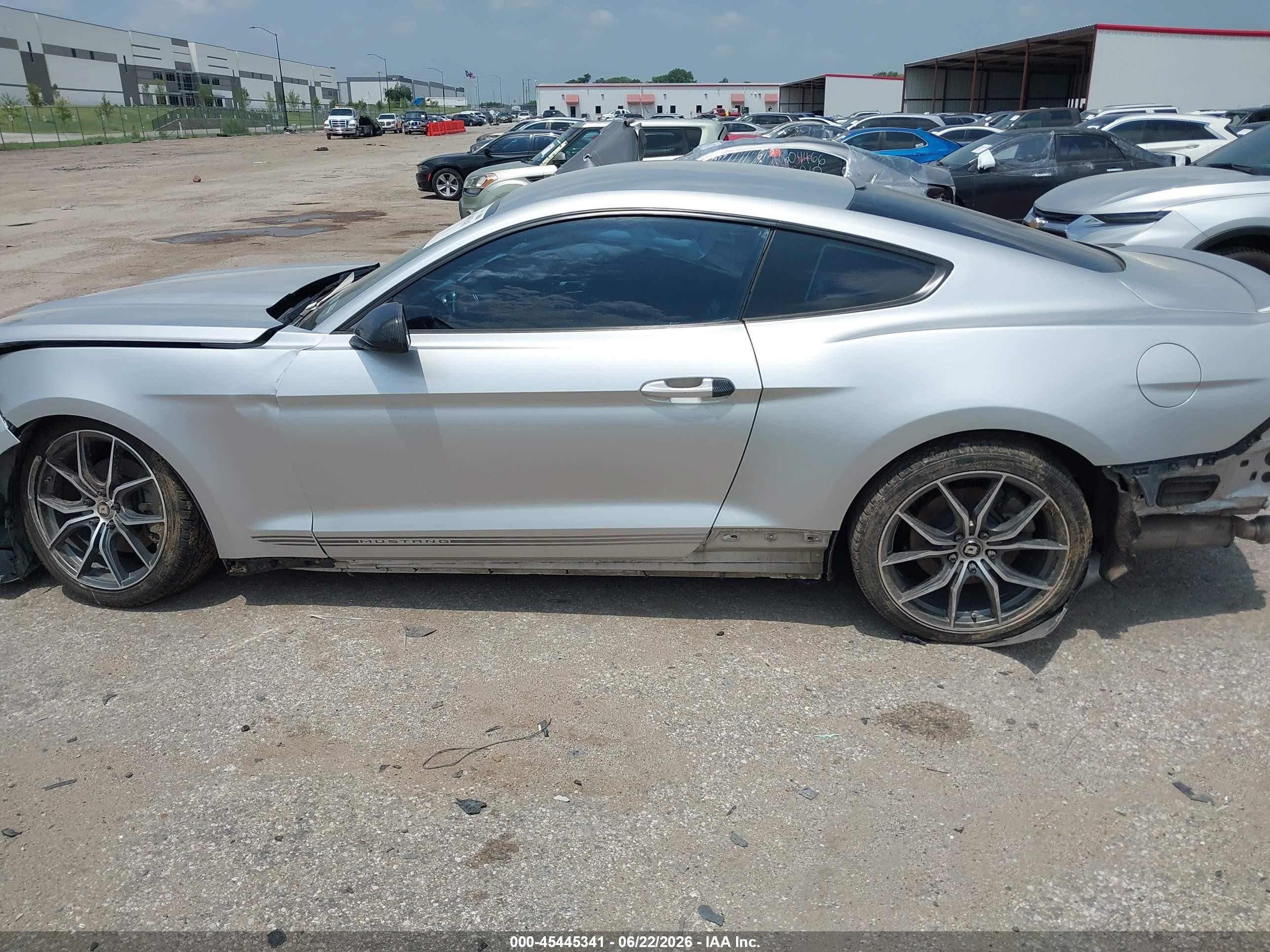 2015 Ford Mustang Ecoboost Silver vin: 1FA6P8TH5F5318008