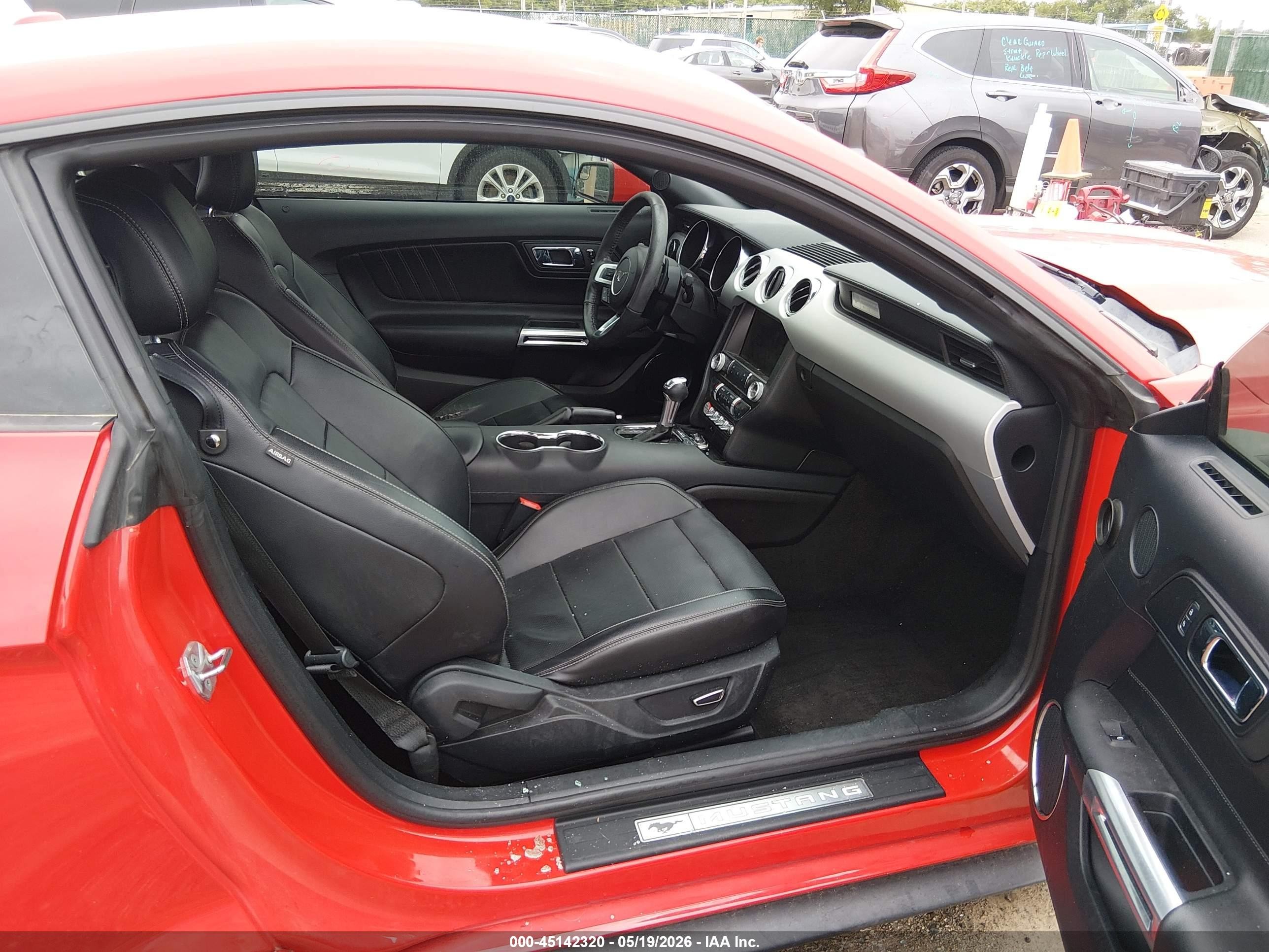 2015 Ford Mustang Ecoboost Red vin: 1FA6P8TH5F5318770