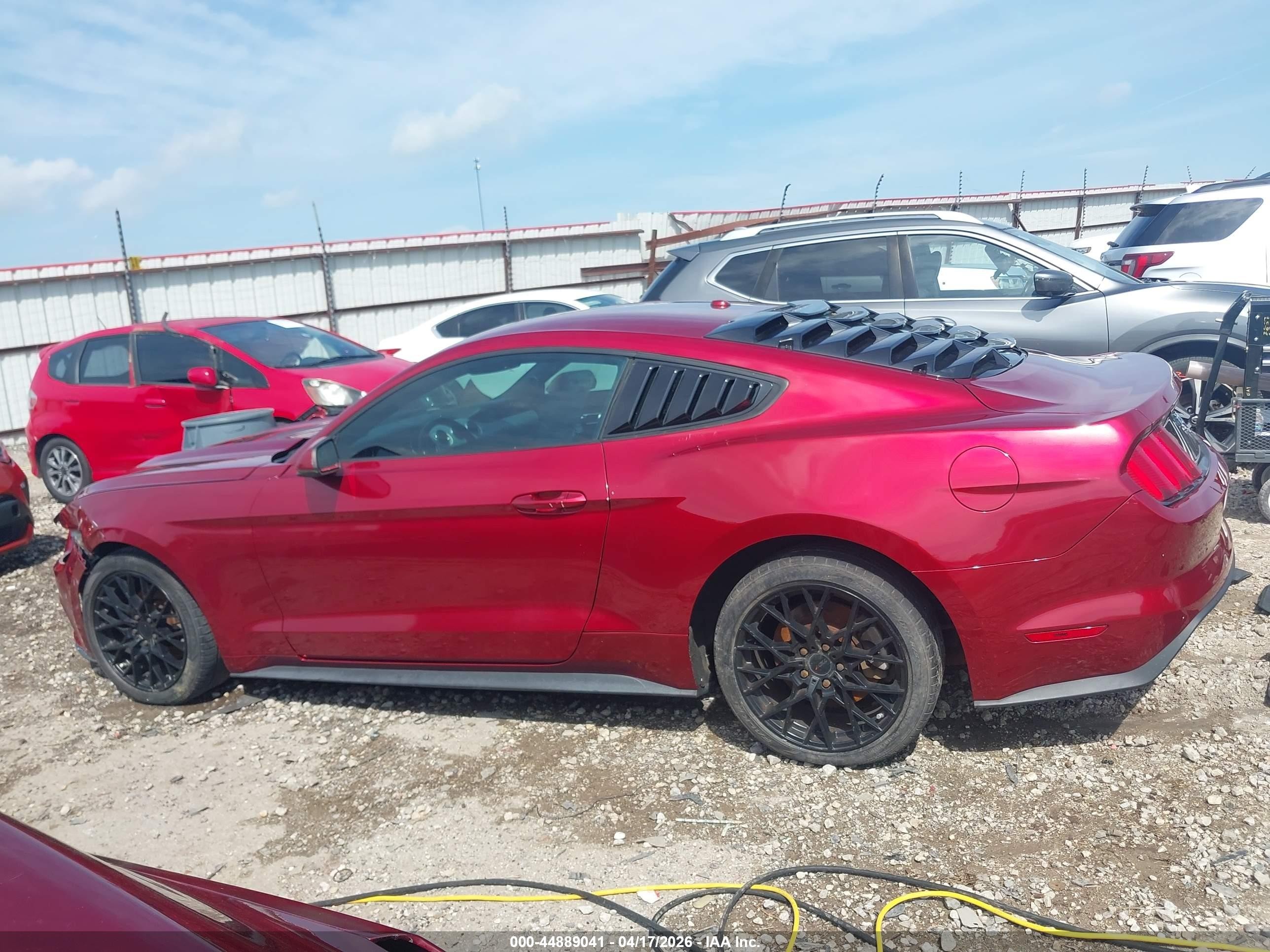 2015 Ford Mustang Ecoboost Red vin: 1FA6P8TH5F5346861