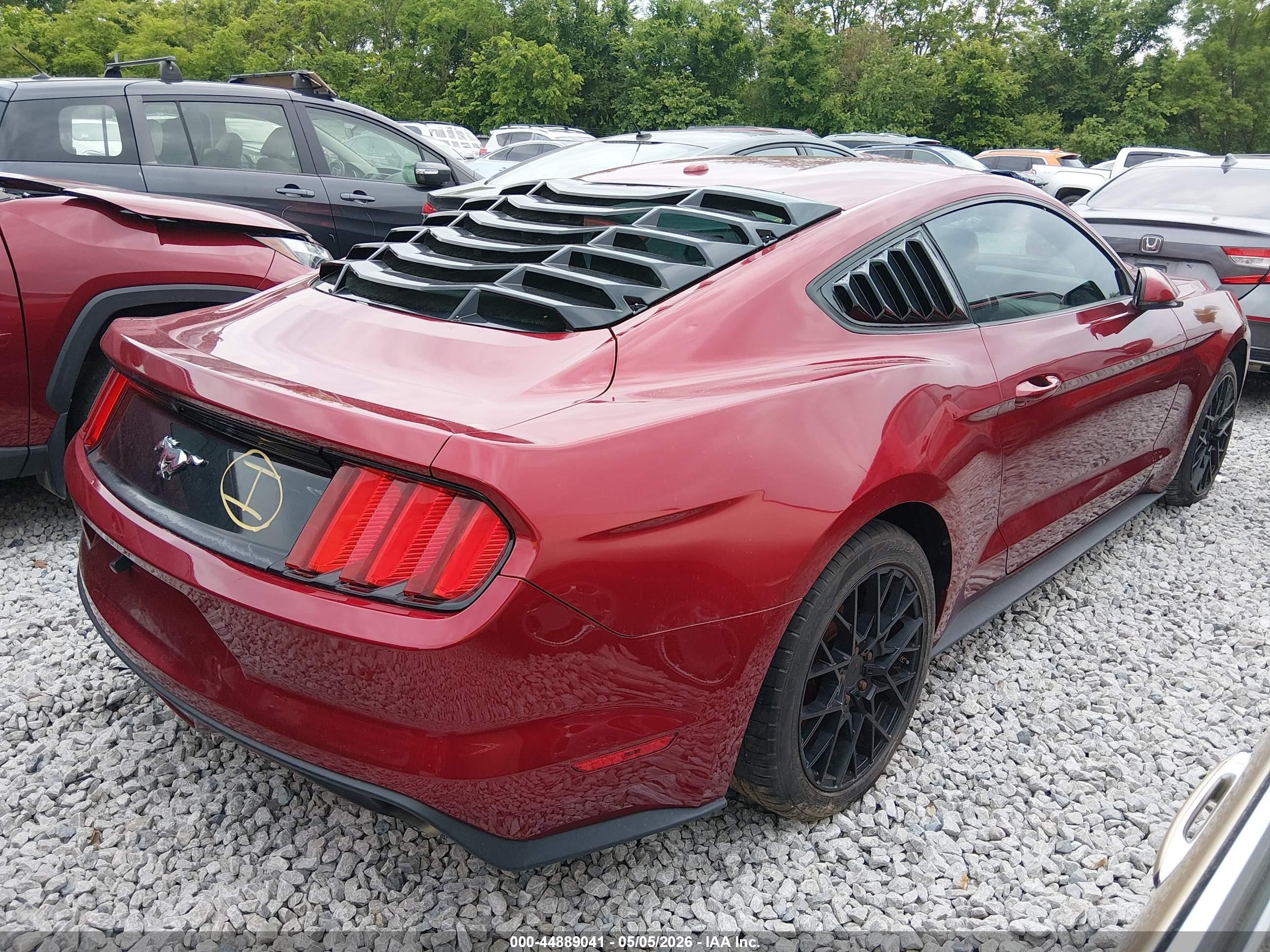 2015 Ford Mustang Ecoboost Red vin: 1FA6P8TH5F5346861