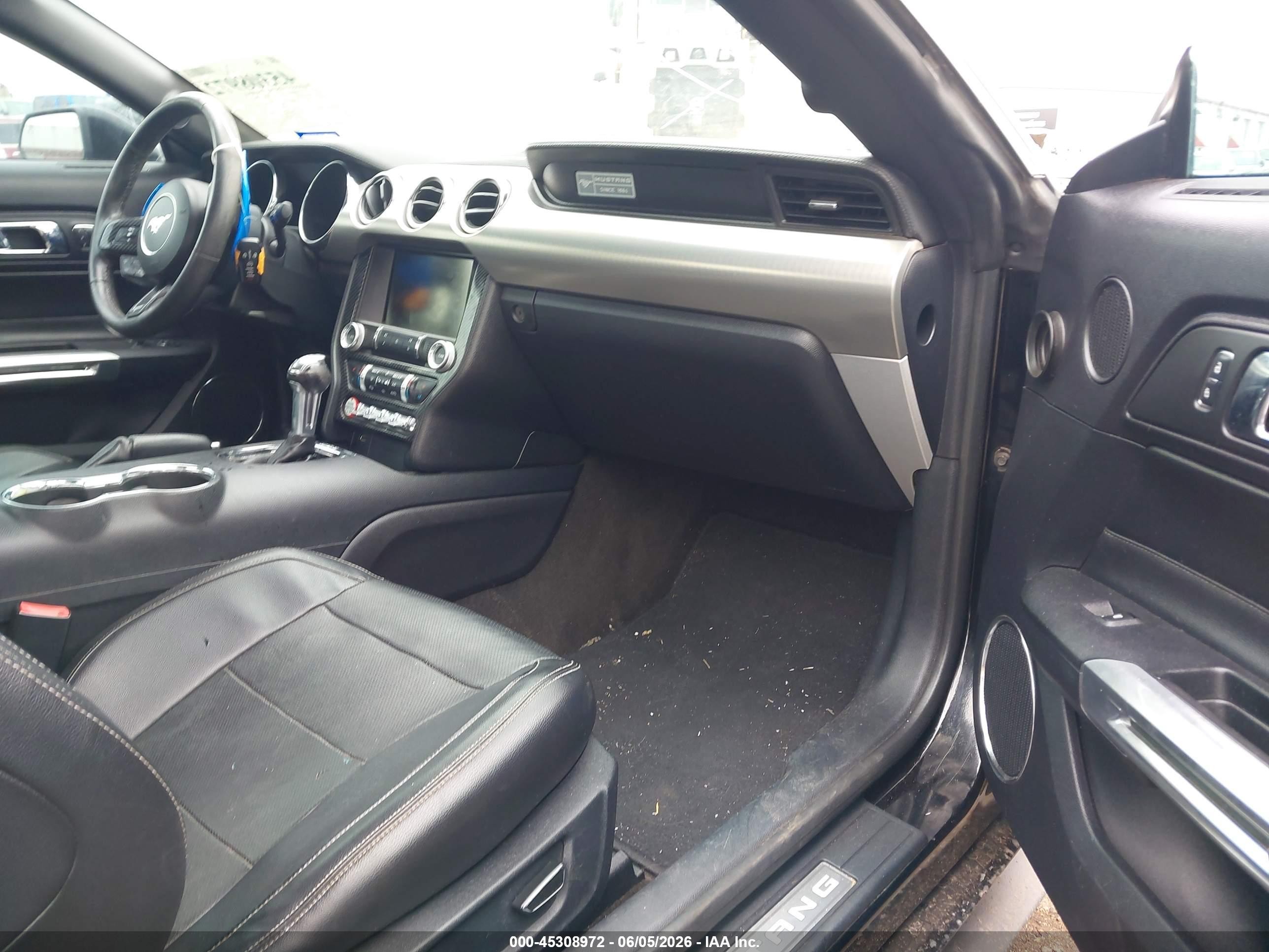 2015 Ford Mustang Ecoboost Black vin: 1FA6P8TH5F5350036