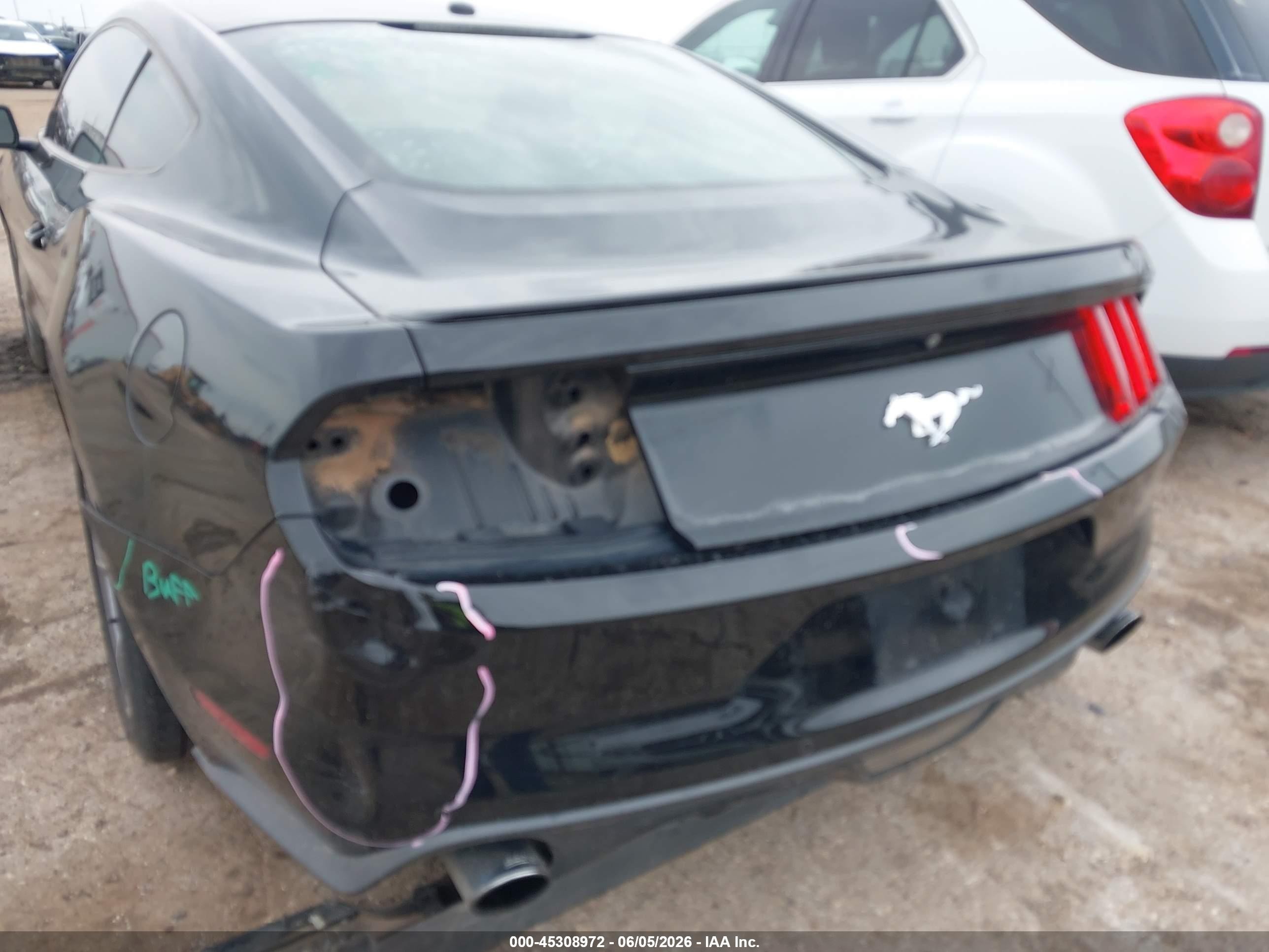 2015 Ford Mustang Ecoboost Black vin: 1FA6P8TH5F5350036