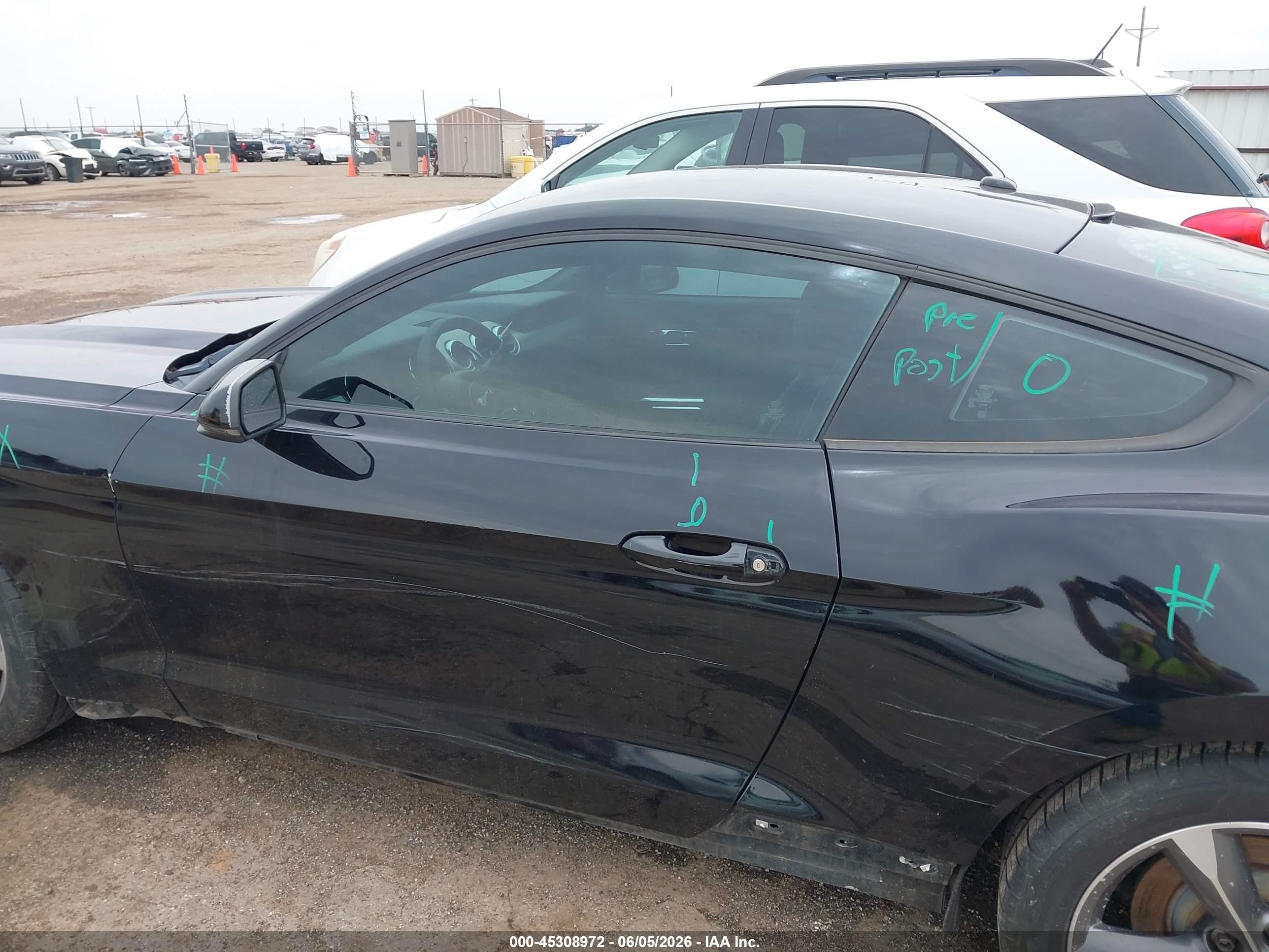 2015 Ford Mustang Ecoboost Black vin: 1FA6P8TH5F5350036