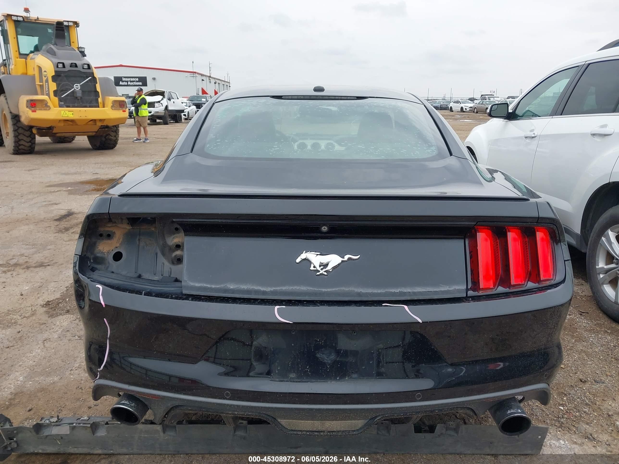 2015 Ford Mustang Ecoboost Black vin: 1FA6P8TH5F5350036