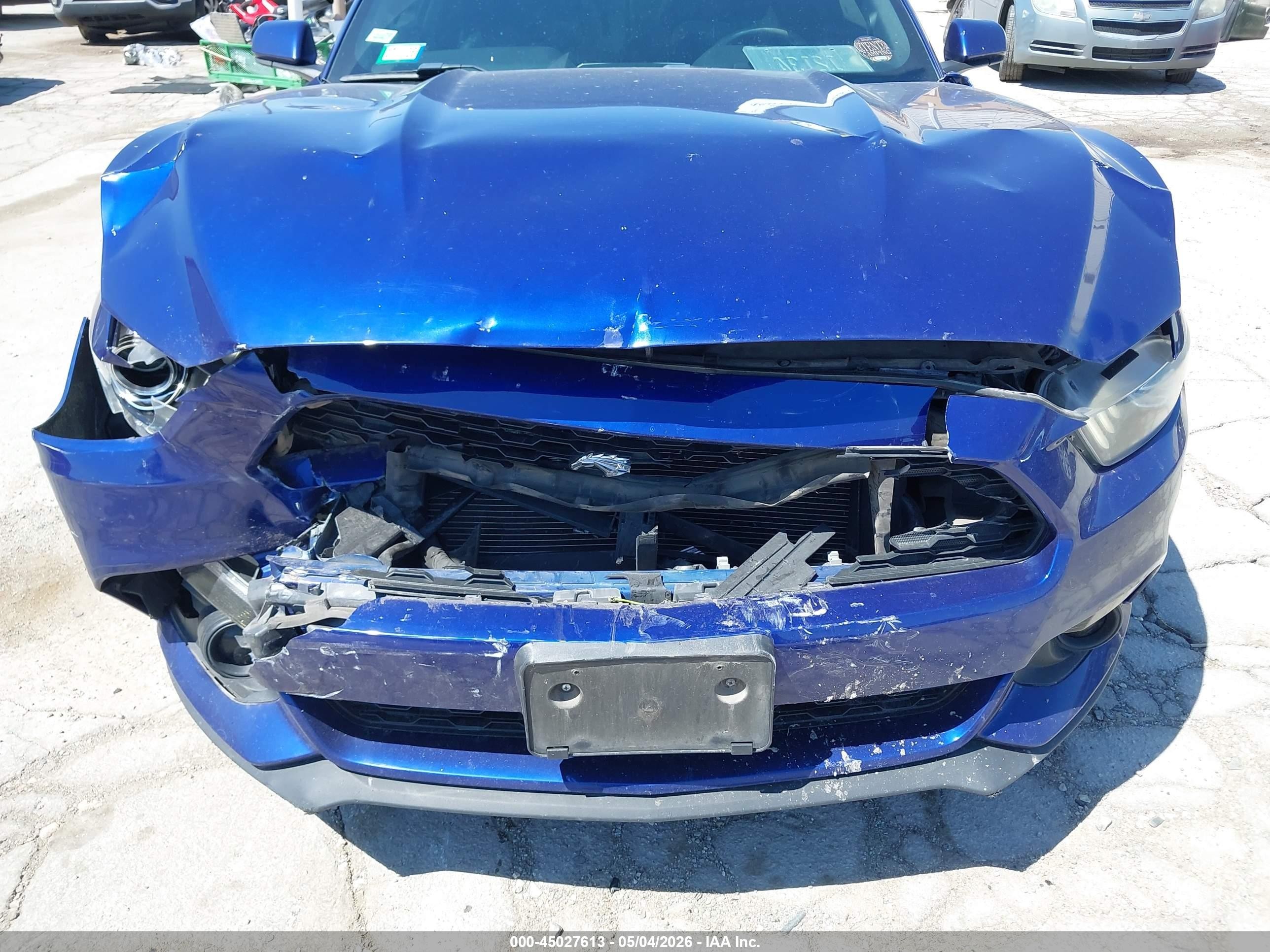 2015 Ford Mustang Ecoboost Blue vin: 1FA6P8TH5F5350098