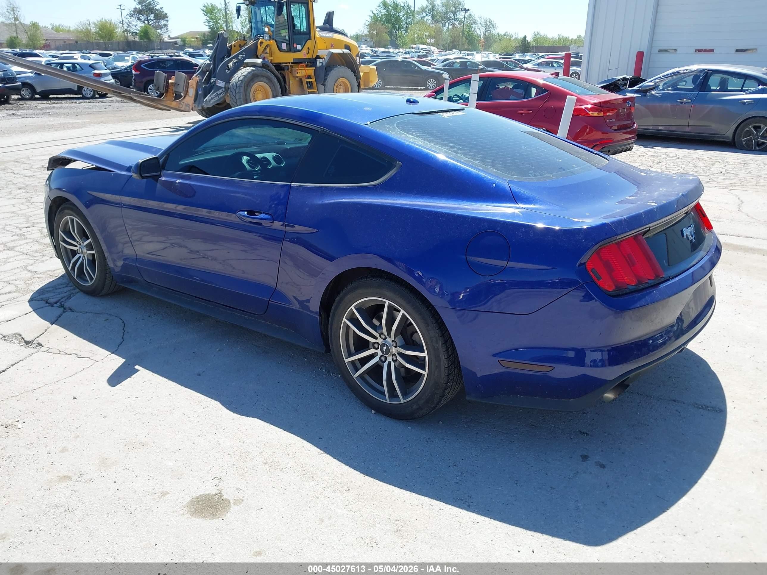 2015 Ford Mustang Ecoboost Blue vin: 1FA6P8TH5F5350098