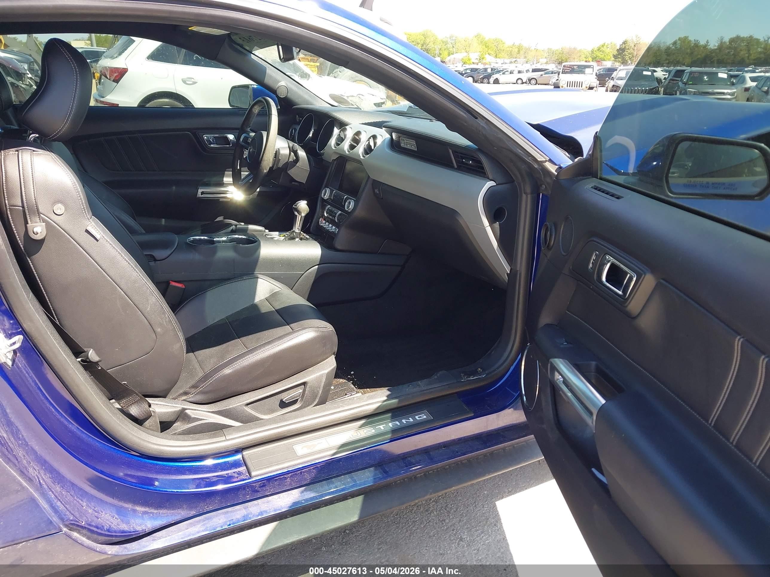 2015 Ford Mustang Ecoboost Blue vin: 1FA6P8TH5F5350098