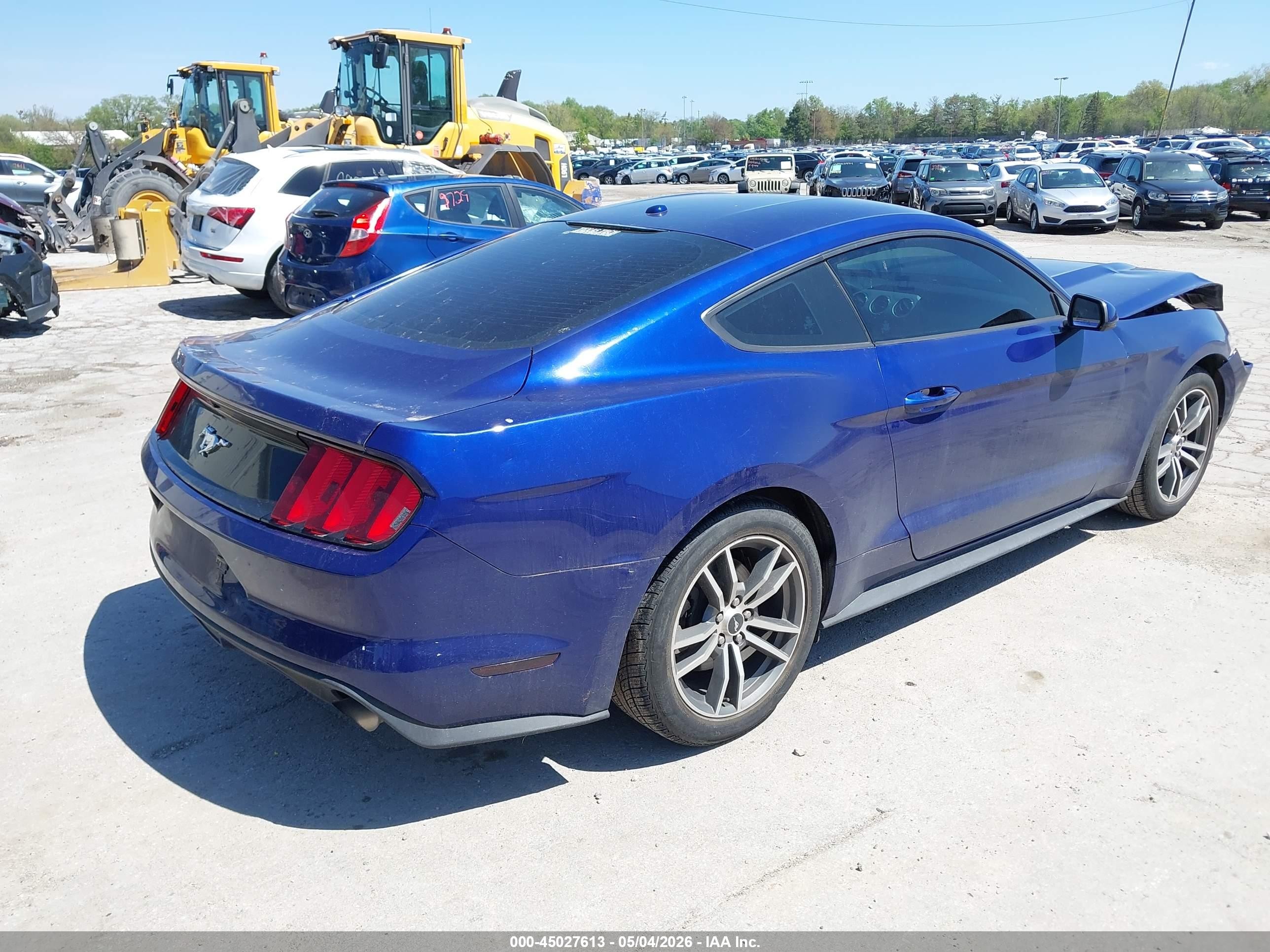 2015 Ford Mustang Ecoboost Blue vin: 1FA6P8TH5F5350098