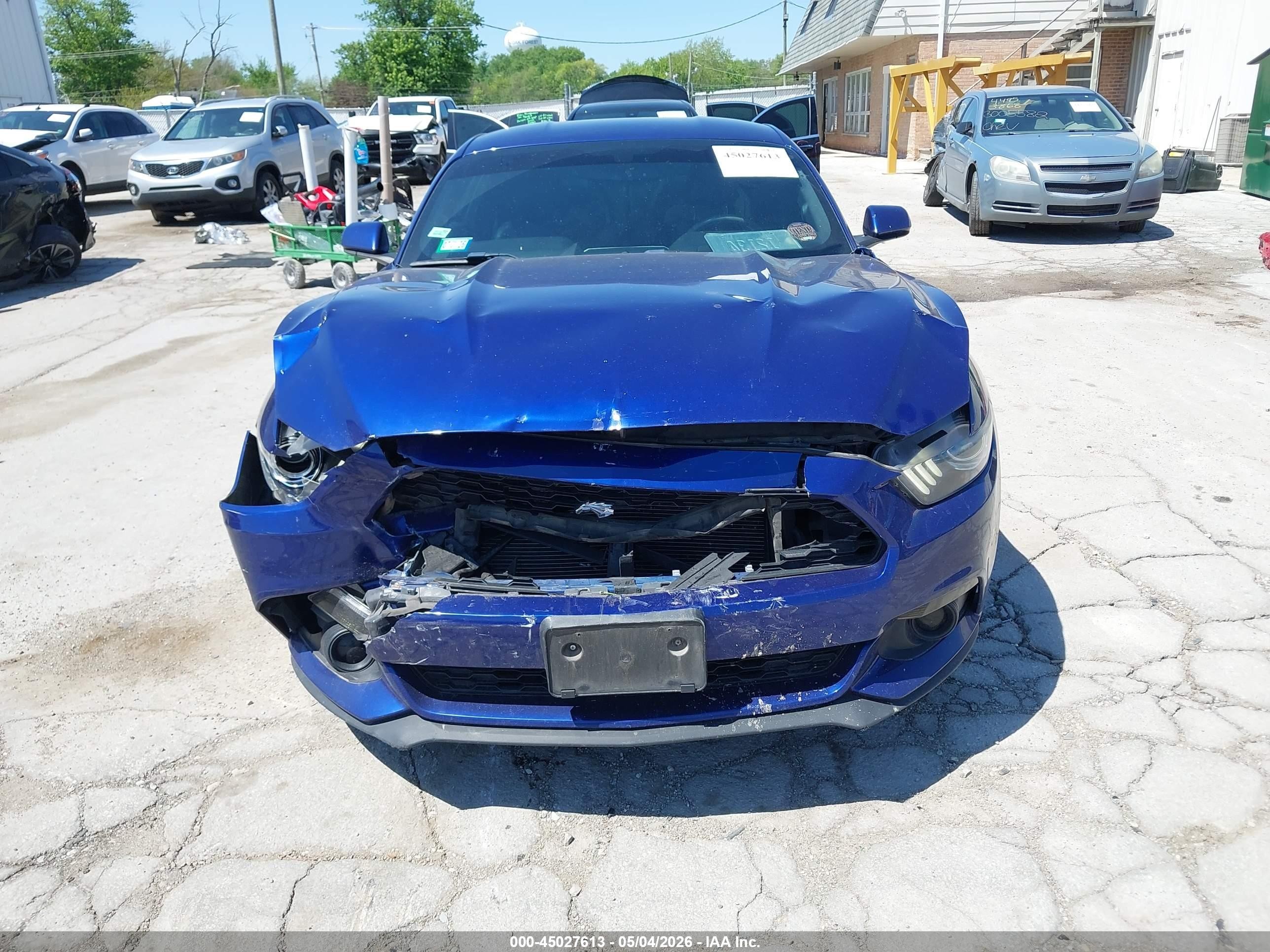 2015 Ford Mustang Ecoboost Blue vin: 1FA6P8TH5F5350098