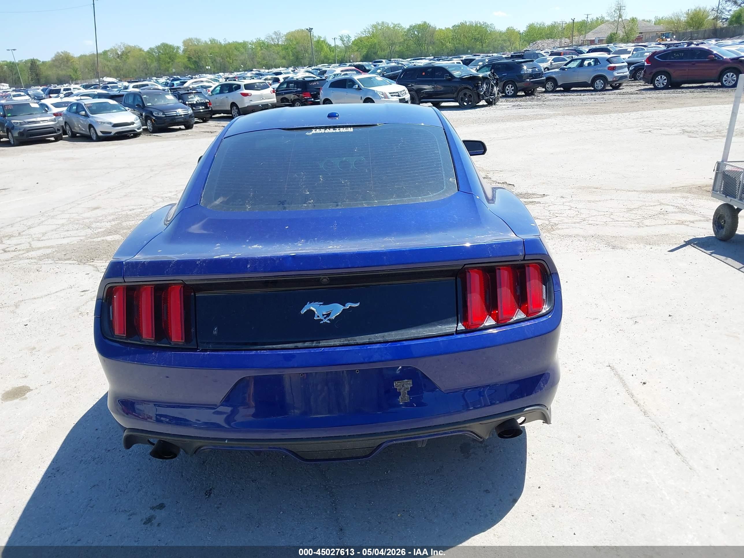 2015 Ford Mustang Ecoboost Blue vin: 1FA6P8TH5F5350098
