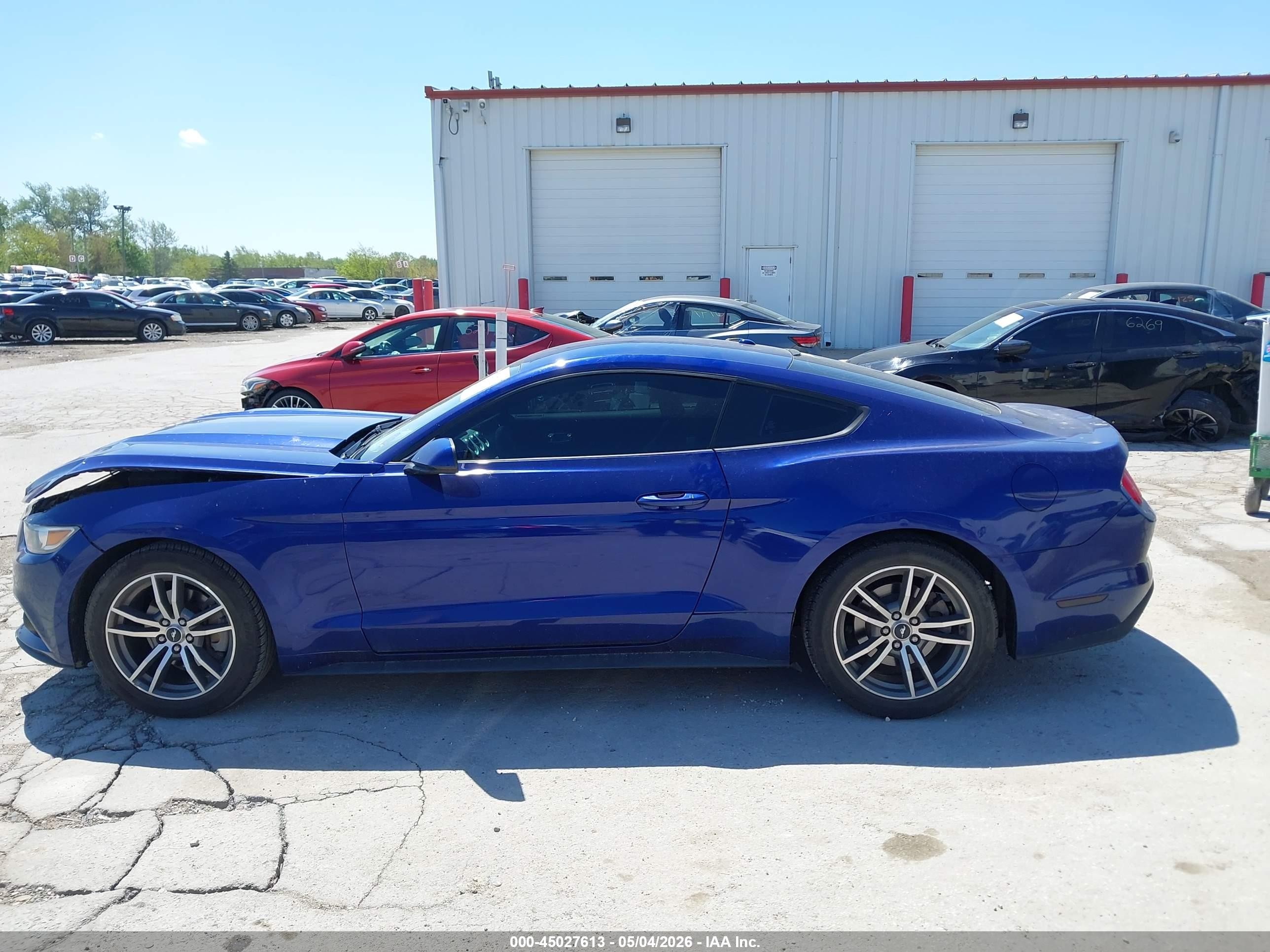 2015 Ford Mustang Ecoboost Blue vin: 1FA6P8TH5F5350098
