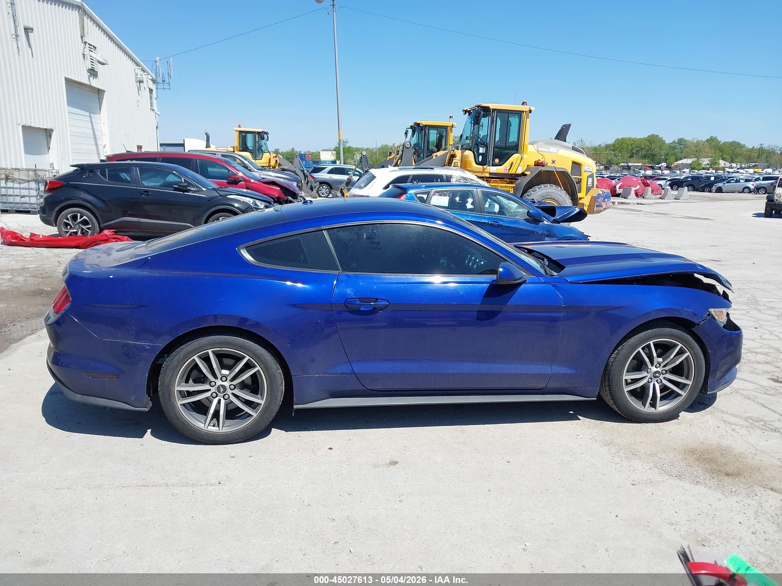 2015 Ford Mustang Ecoboost Blue vin: 1FA6P8TH5F5350098