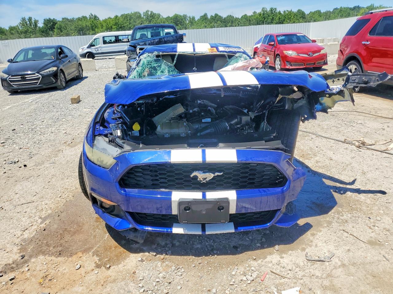 2015 Ford Mustang Синий vin: 1FA6P8TH5F5358136