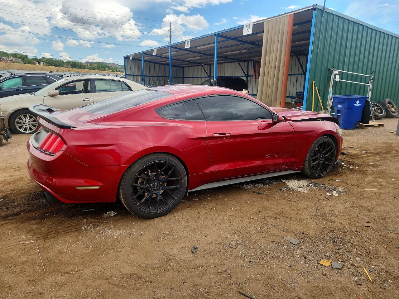 2015 Ford Mustang Burgundy vin: 1FA6P8TH5F5376829