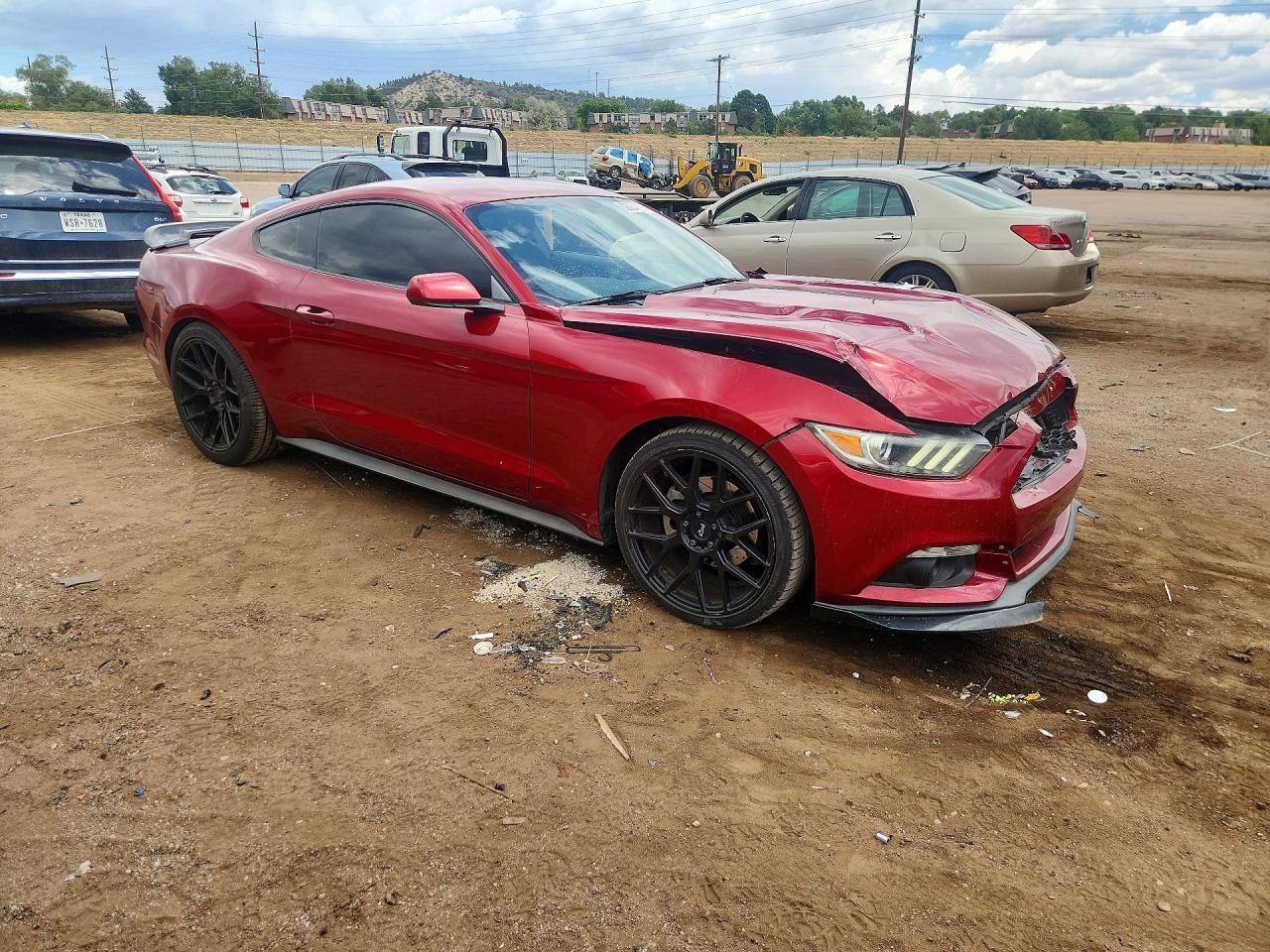 2015 Ford Mustang Burgundy vin: 1FA6P8TH5F5376829