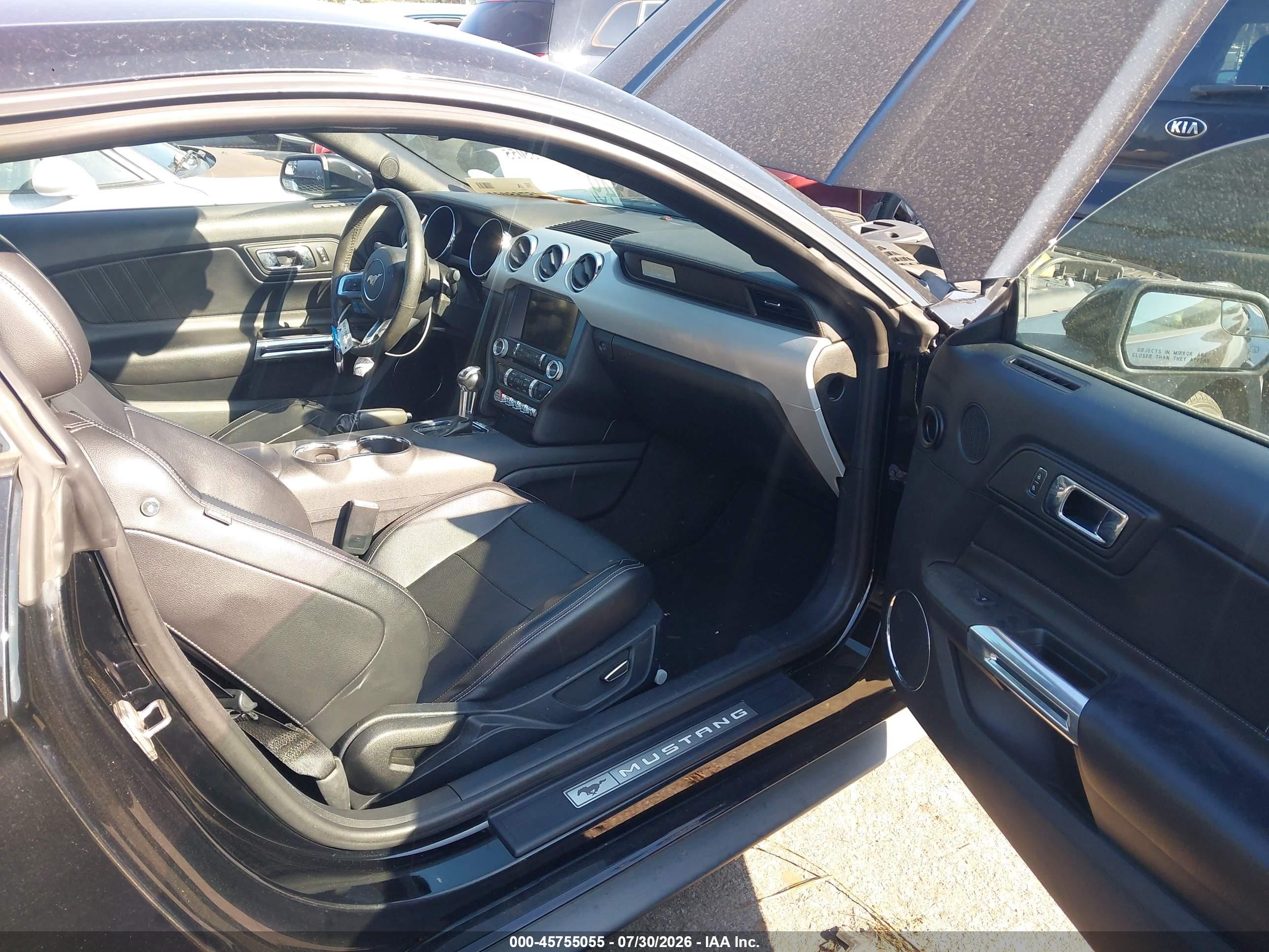 2015 Ford Mustang Ecoboost Black vin: 1FA6P8TH5F5377916