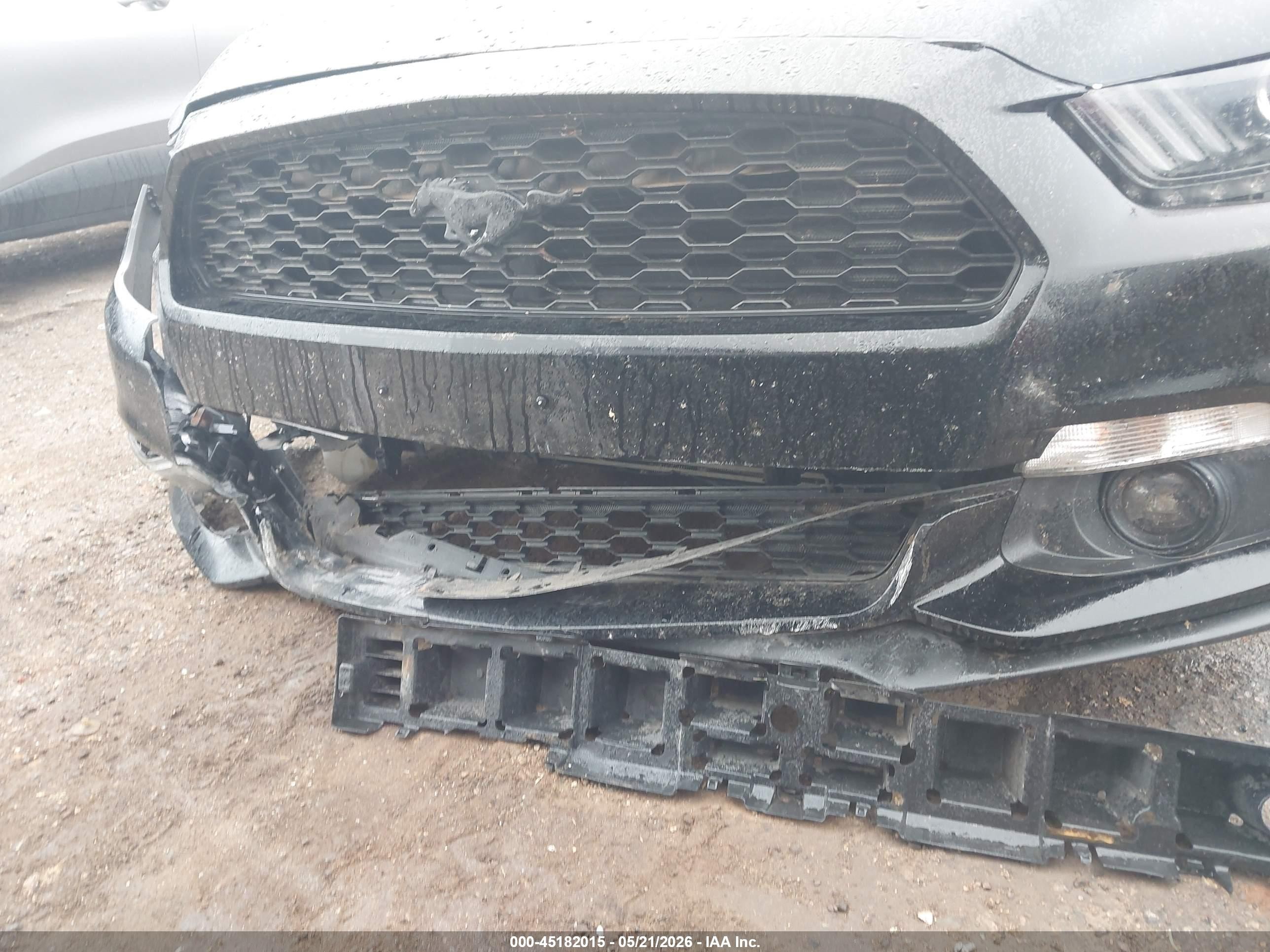 2015 Ford Mustang Ecoboost Black vin: 1FA6P8TH5F5403186