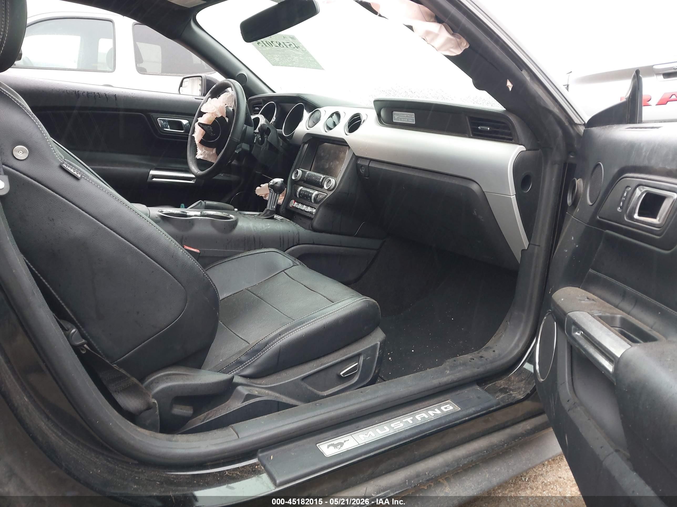 2015 Ford Mustang Ecoboost Black vin: 1FA6P8TH5F5403186
