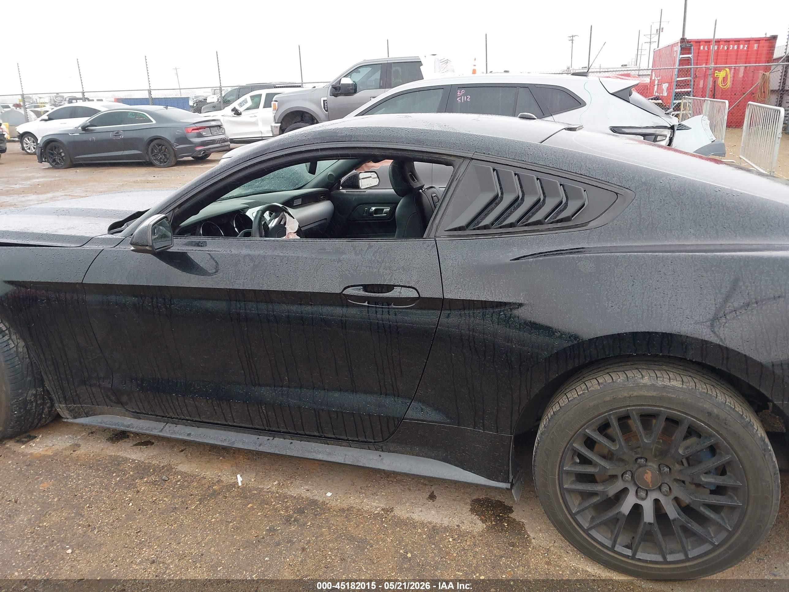 2015 Ford Mustang Ecoboost Black vin: 1FA6P8TH5F5403186