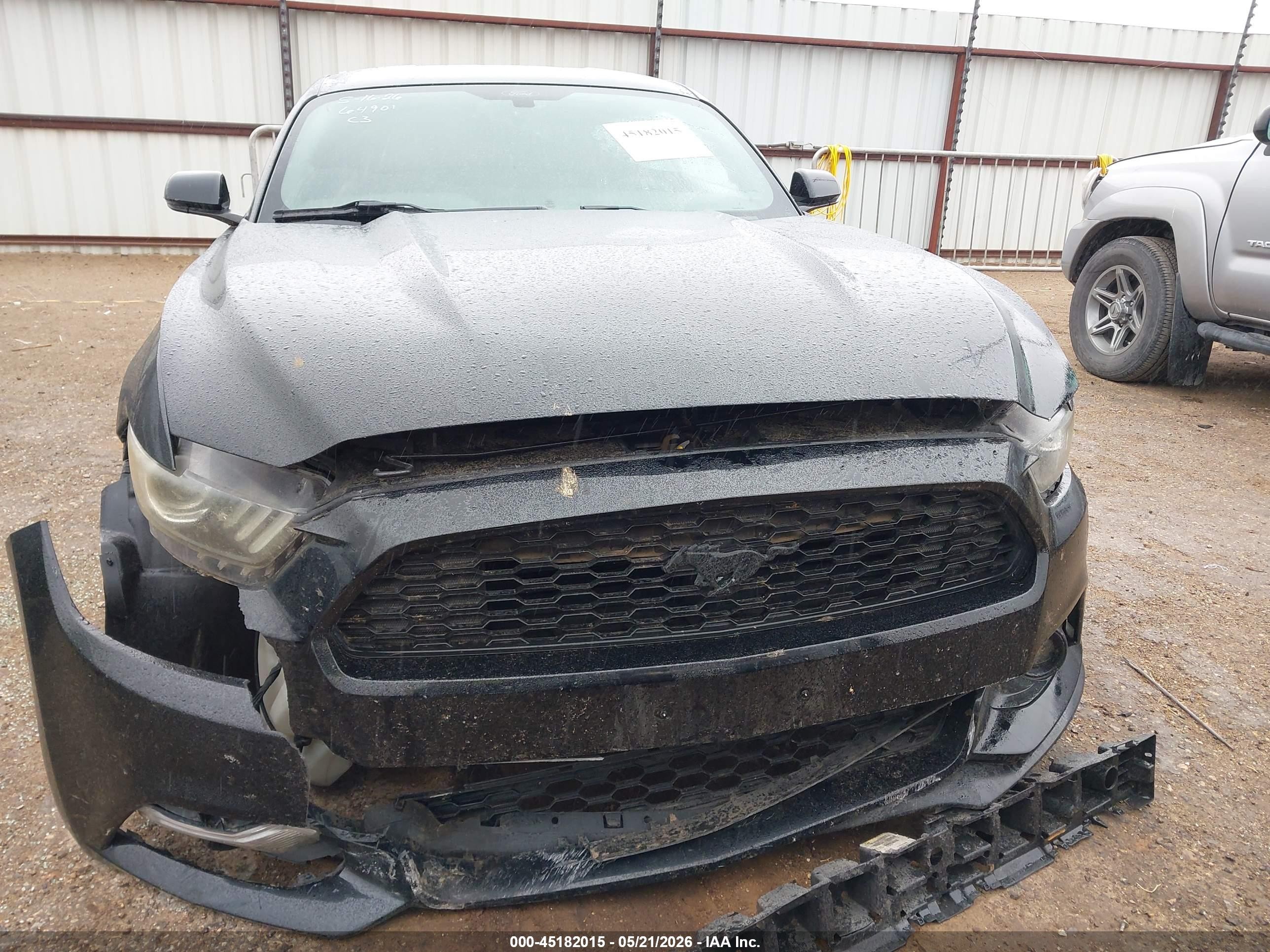 2015 Ford Mustang Ecoboost Black vin: 1FA6P8TH5F5403186