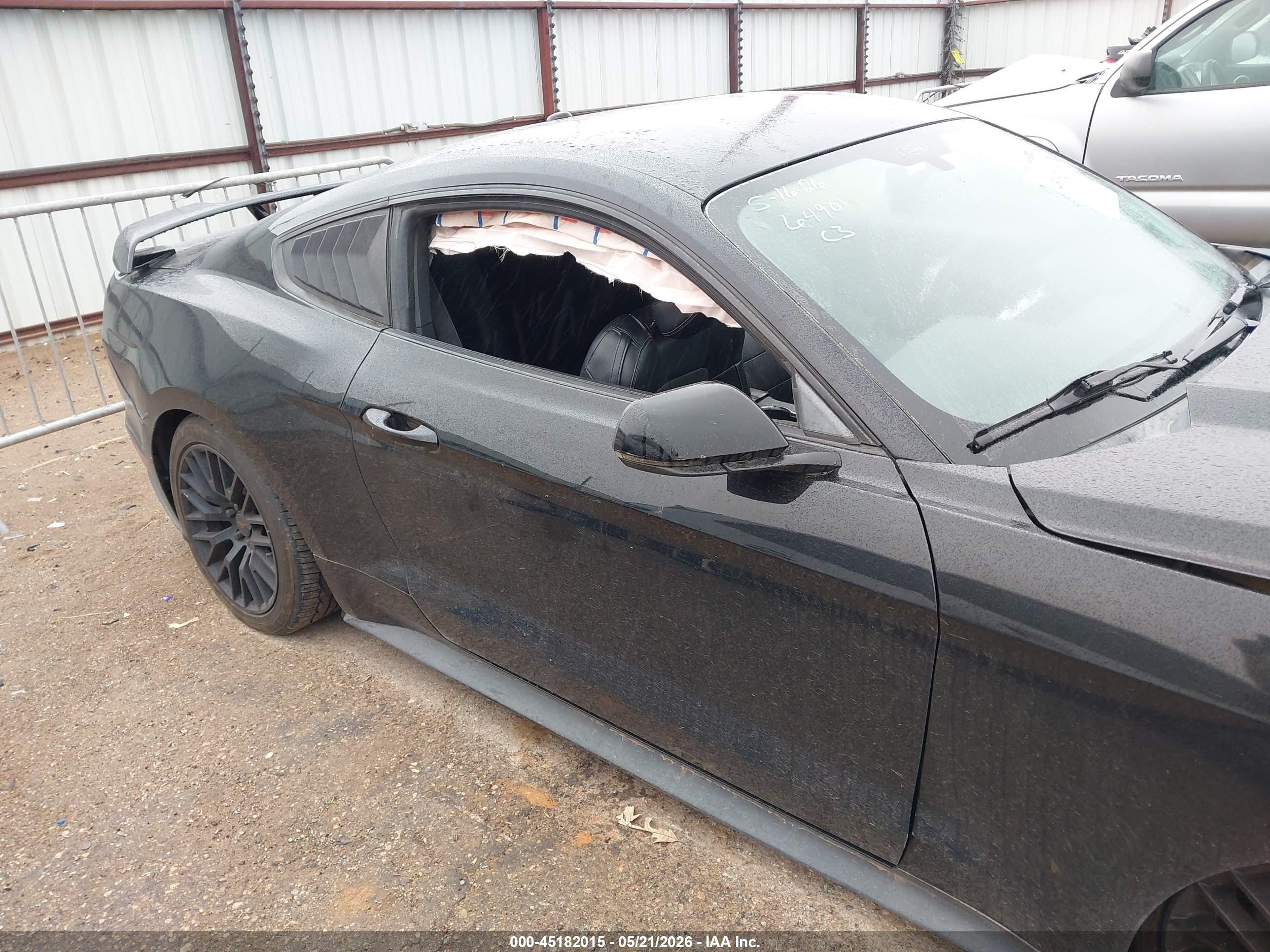 2015 Ford Mustang Ecoboost Black vin: 1FA6P8TH5F5403186