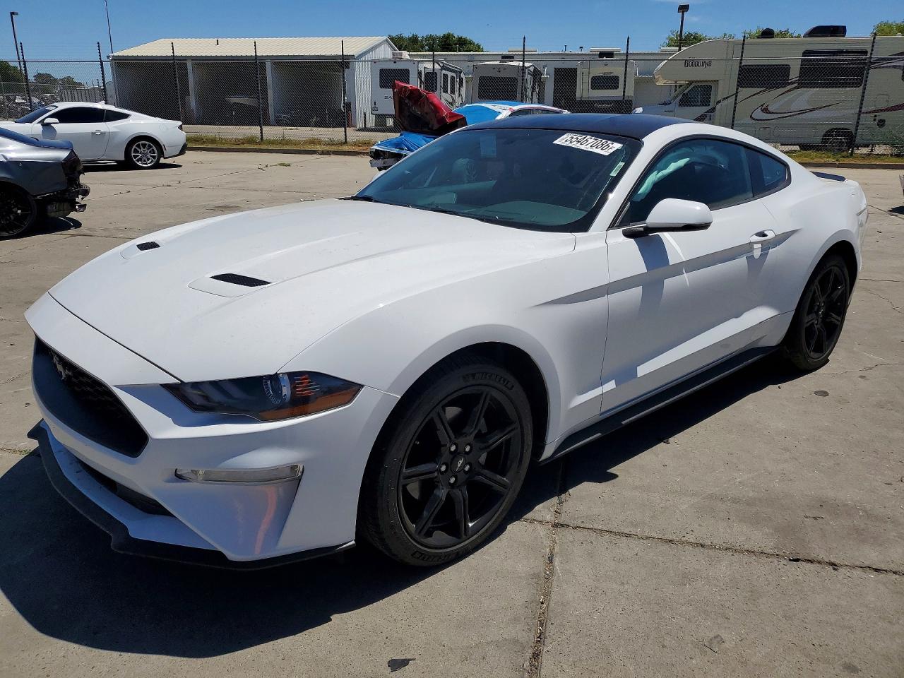 2018 Ford Mustang White vin: 1FA6P8TH5J5185243
