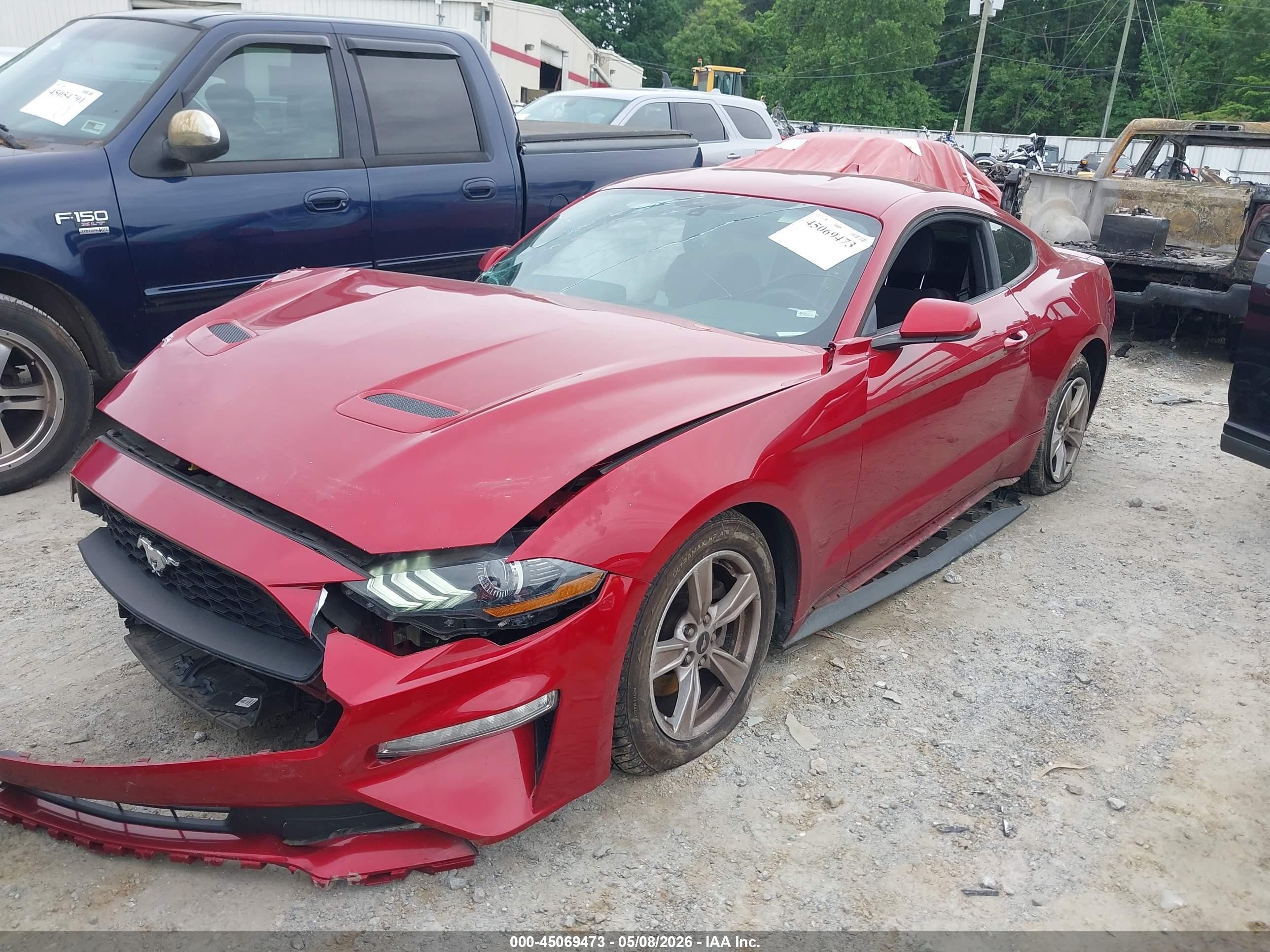2020 Ford Mustang Ecoboost Fastback Red vin: 1FA6P8TH5L5190350