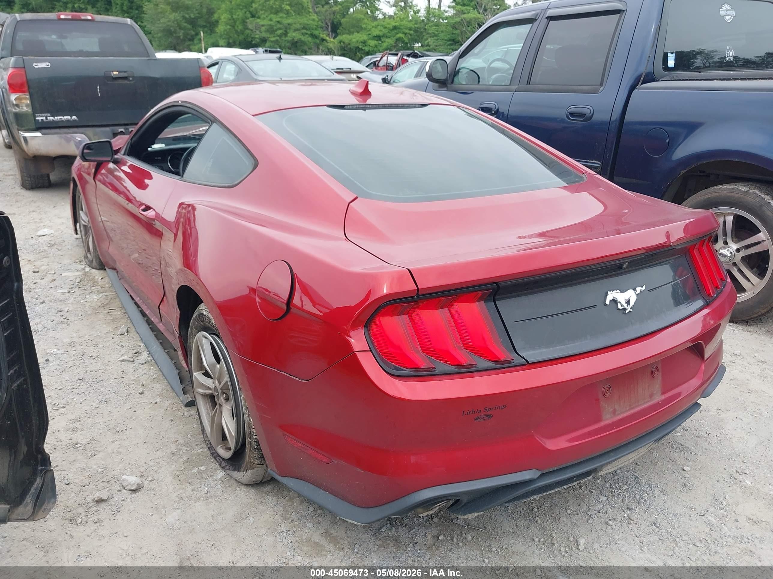 2020 Ford Mustang Ecoboost Fastback Red vin: 1FA6P8TH5L5190350