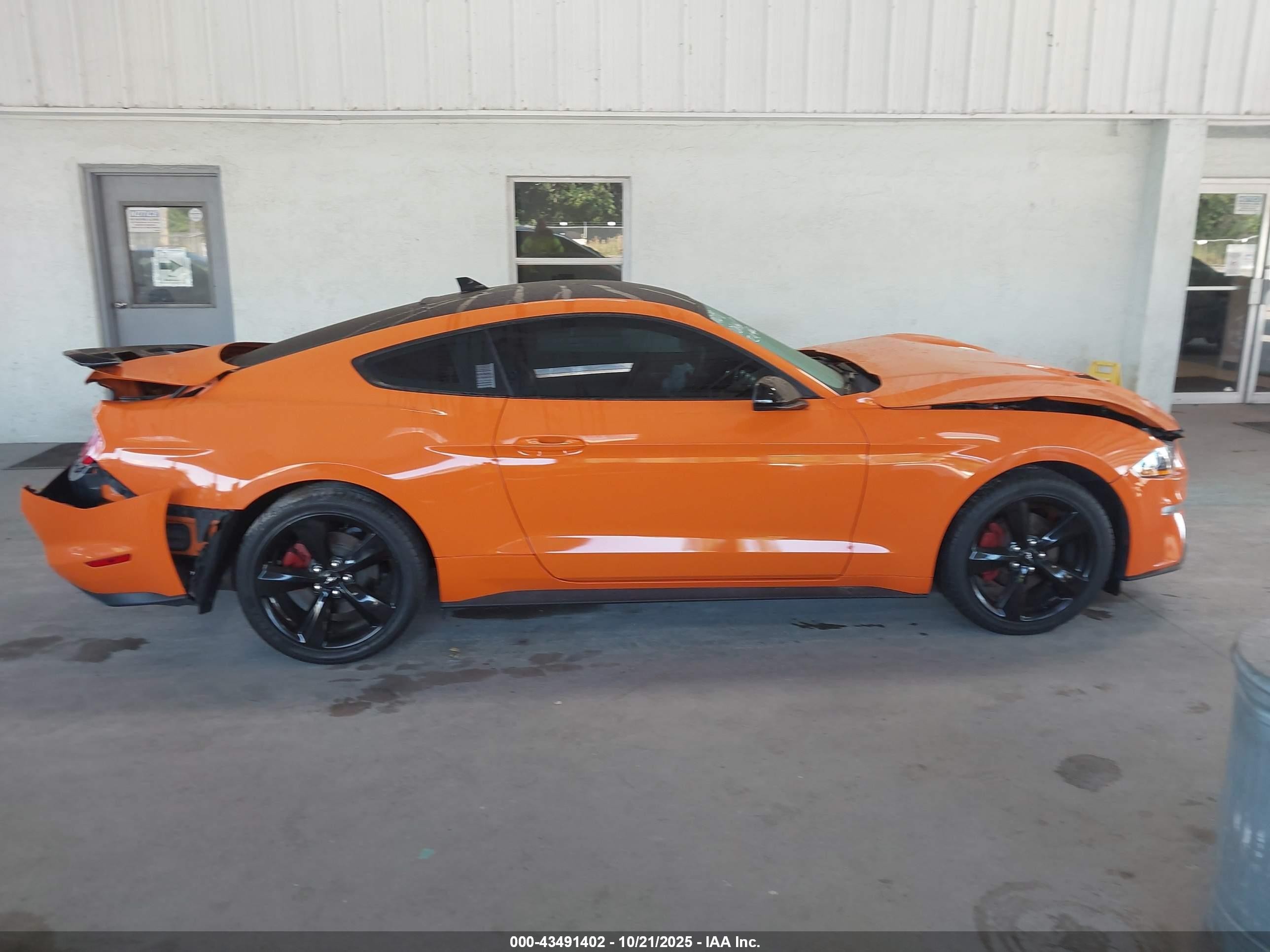 2021 Ford Mustang Ecoboost Fastback Orange vin: 1FA6P8TH5M5110420