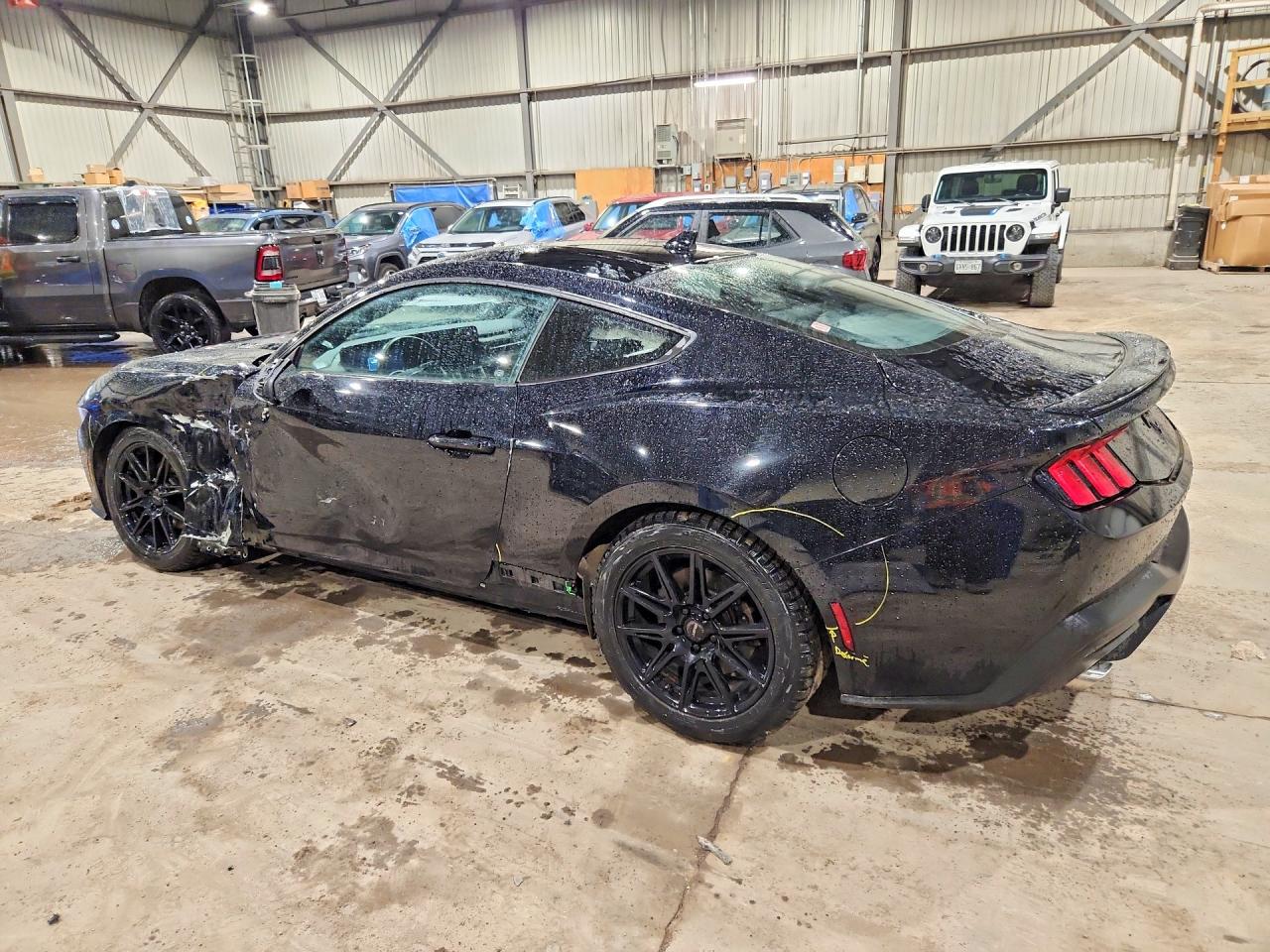 2024 Ford Mustang Black vin: 1FA6P8TH5R5104074