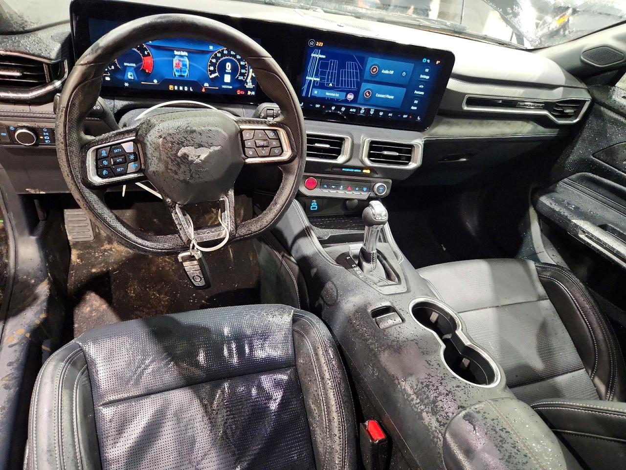 2024 Ford Mustang Black vin: 1FA6P8TH5R5104074
