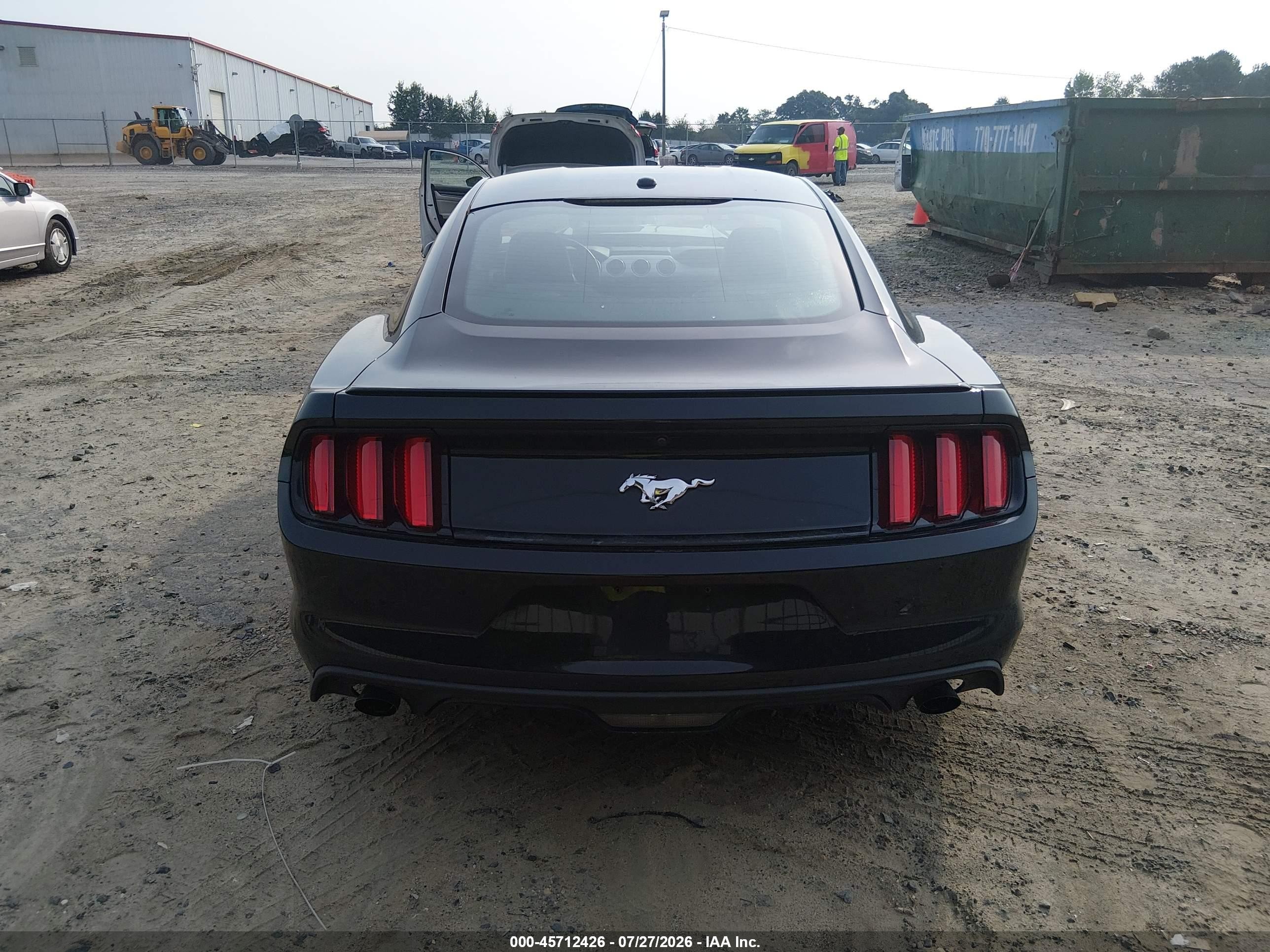 2015 Ford Mustang Ecoboost Черный vin: 1FA6P8TH6F5320771