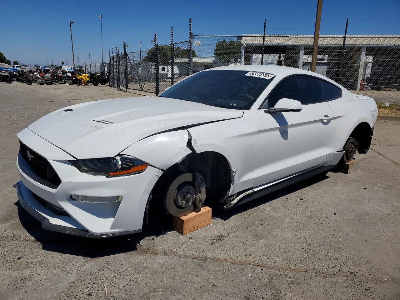2015 Ford Mustang White vin: 1FA6P8TH6F5338803
