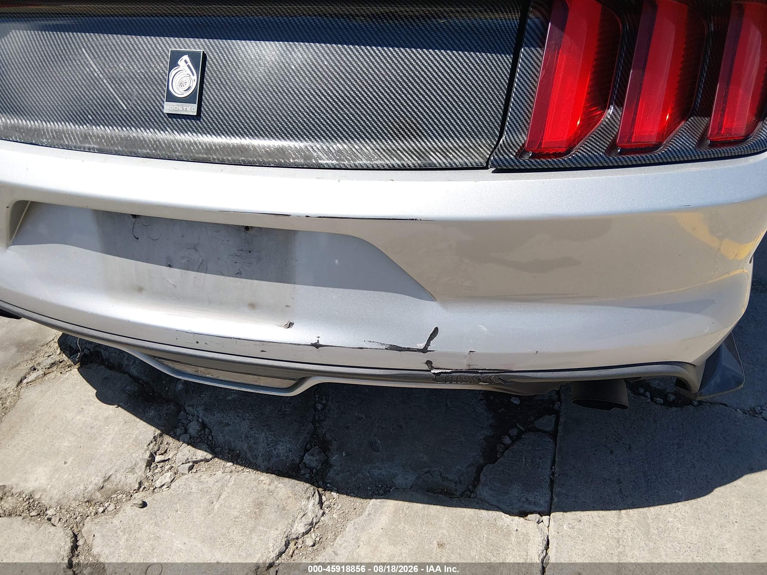 2015 Ford Mustang Ecoboost Серебряный vin: 1FA6P8TH6F5339675