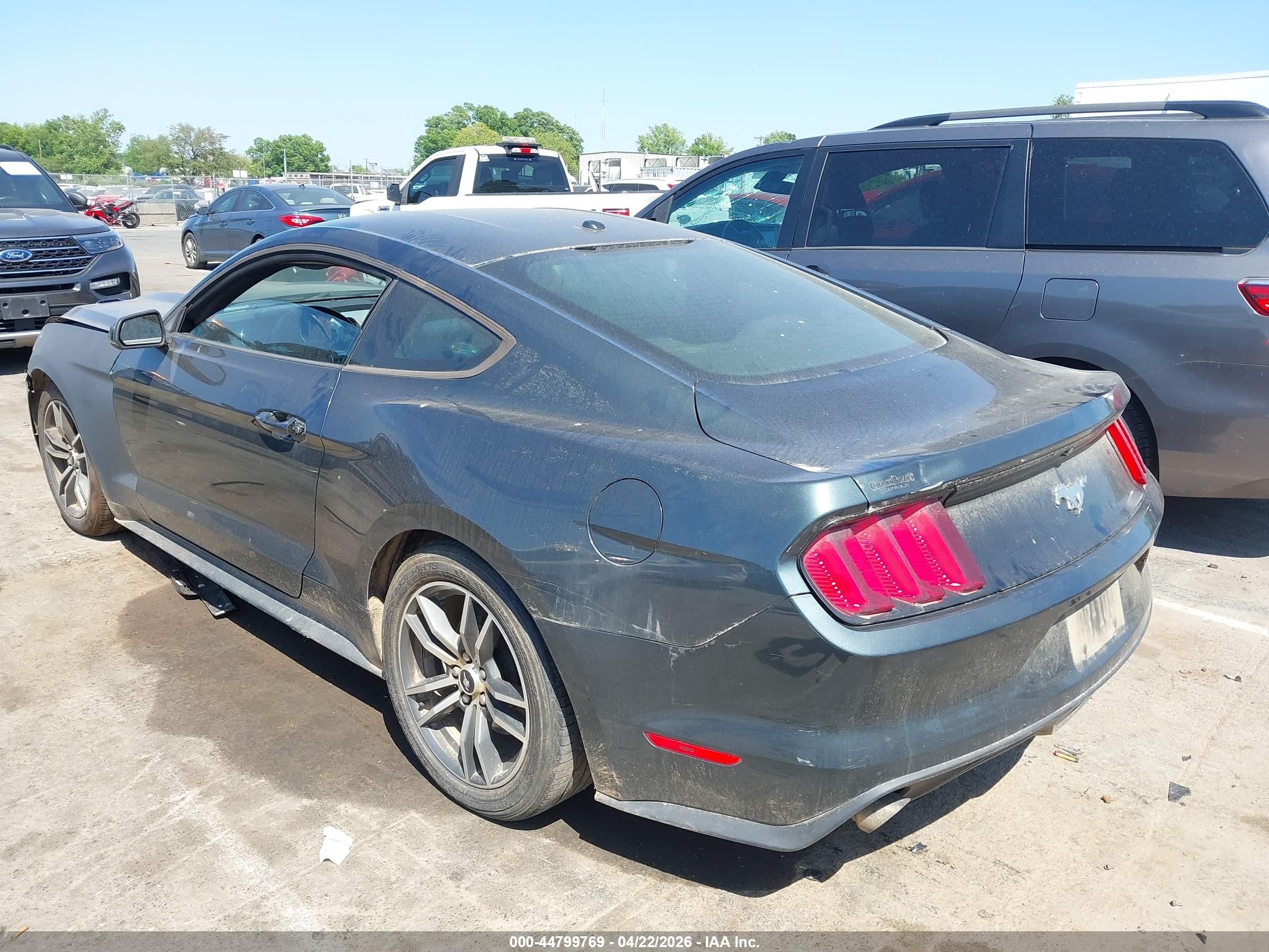 2015 Ford Mustang Ecoboost Green vin: 1FA6P8TH6F5340602