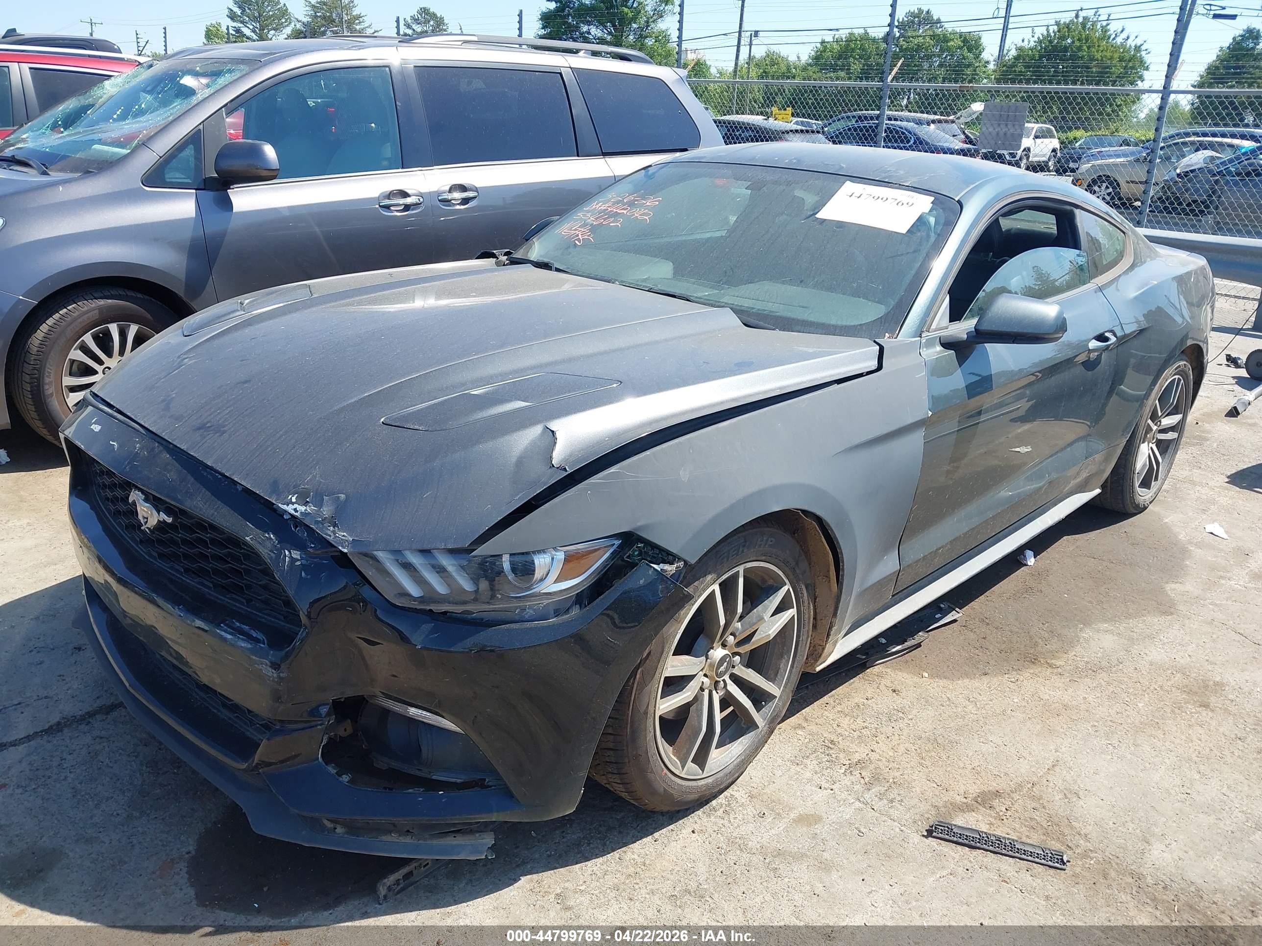 2015 Ford Mustang Ecoboost Green vin: 1FA6P8TH6F5340602