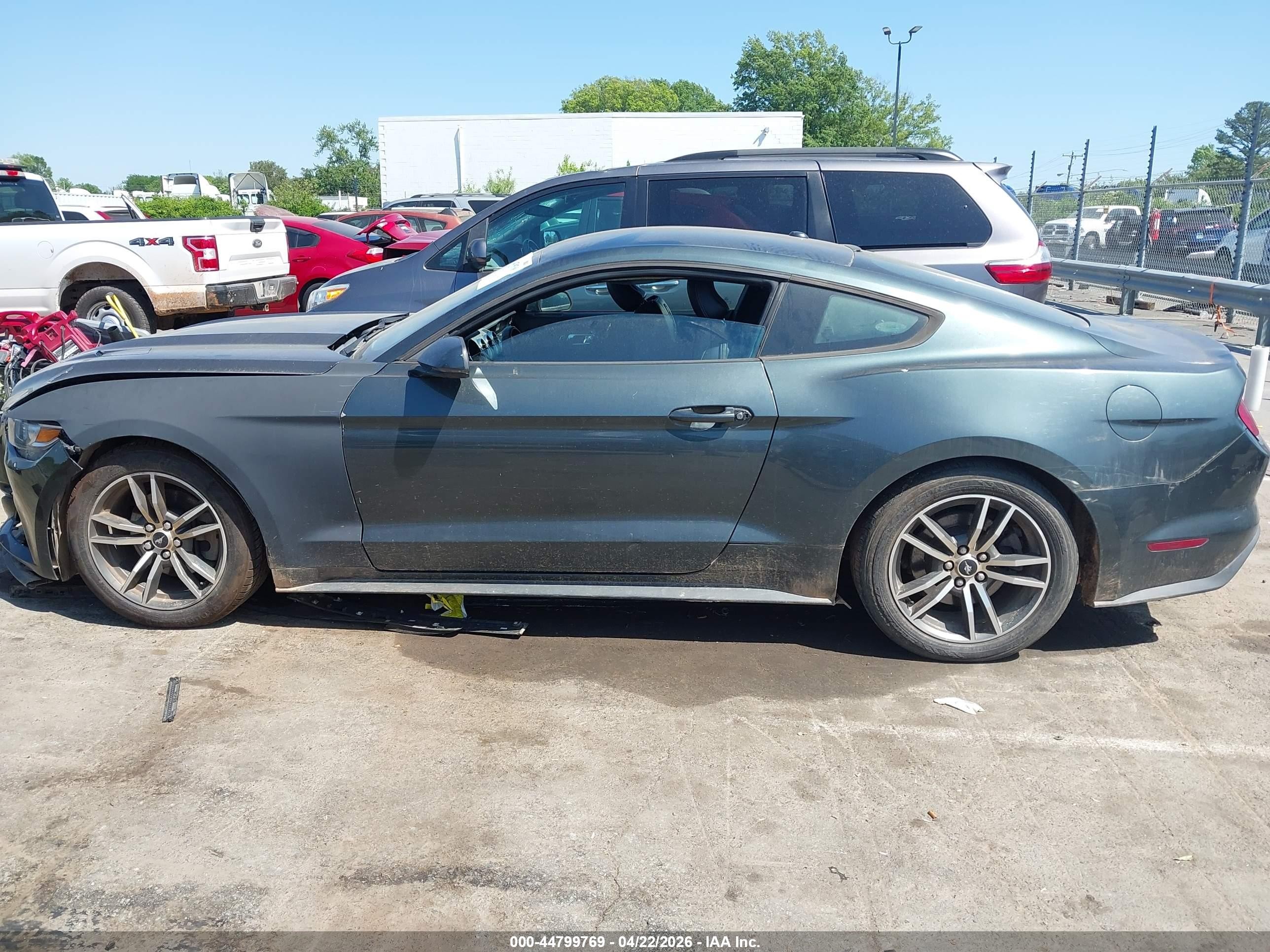 2015 Ford Mustang Ecoboost Green vin: 1FA6P8TH6F5340602