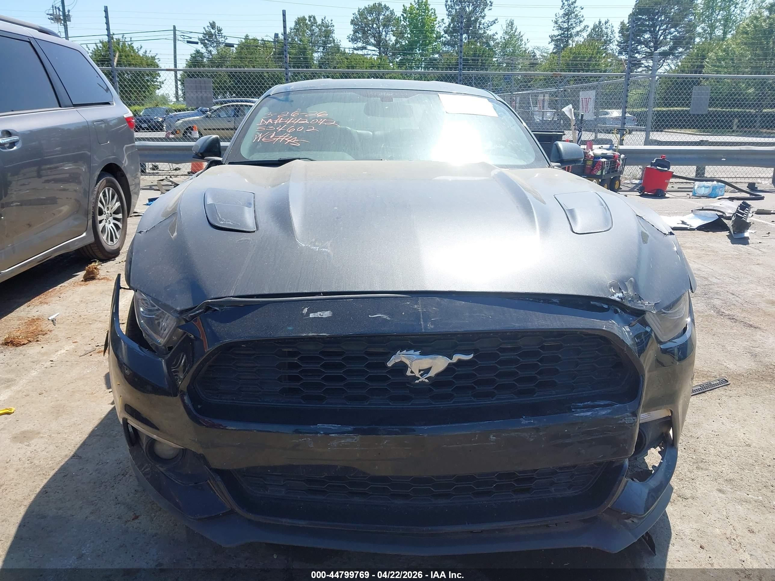 2015 Ford Mustang Ecoboost Green vin: 1FA6P8TH6F5340602