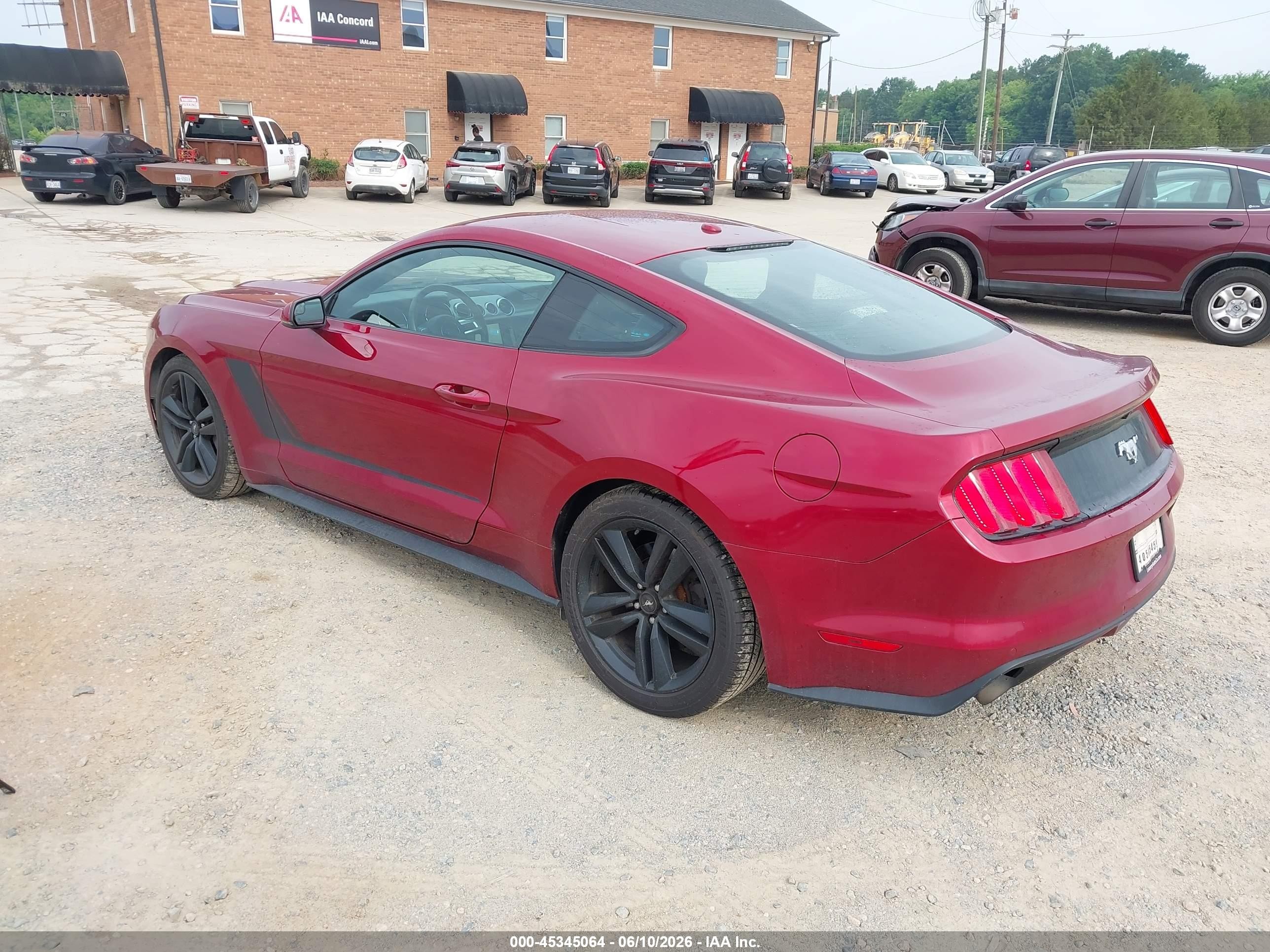 2015 Ford Mustang Ecoboost Red vin: 1FA6P8TH6F5341183