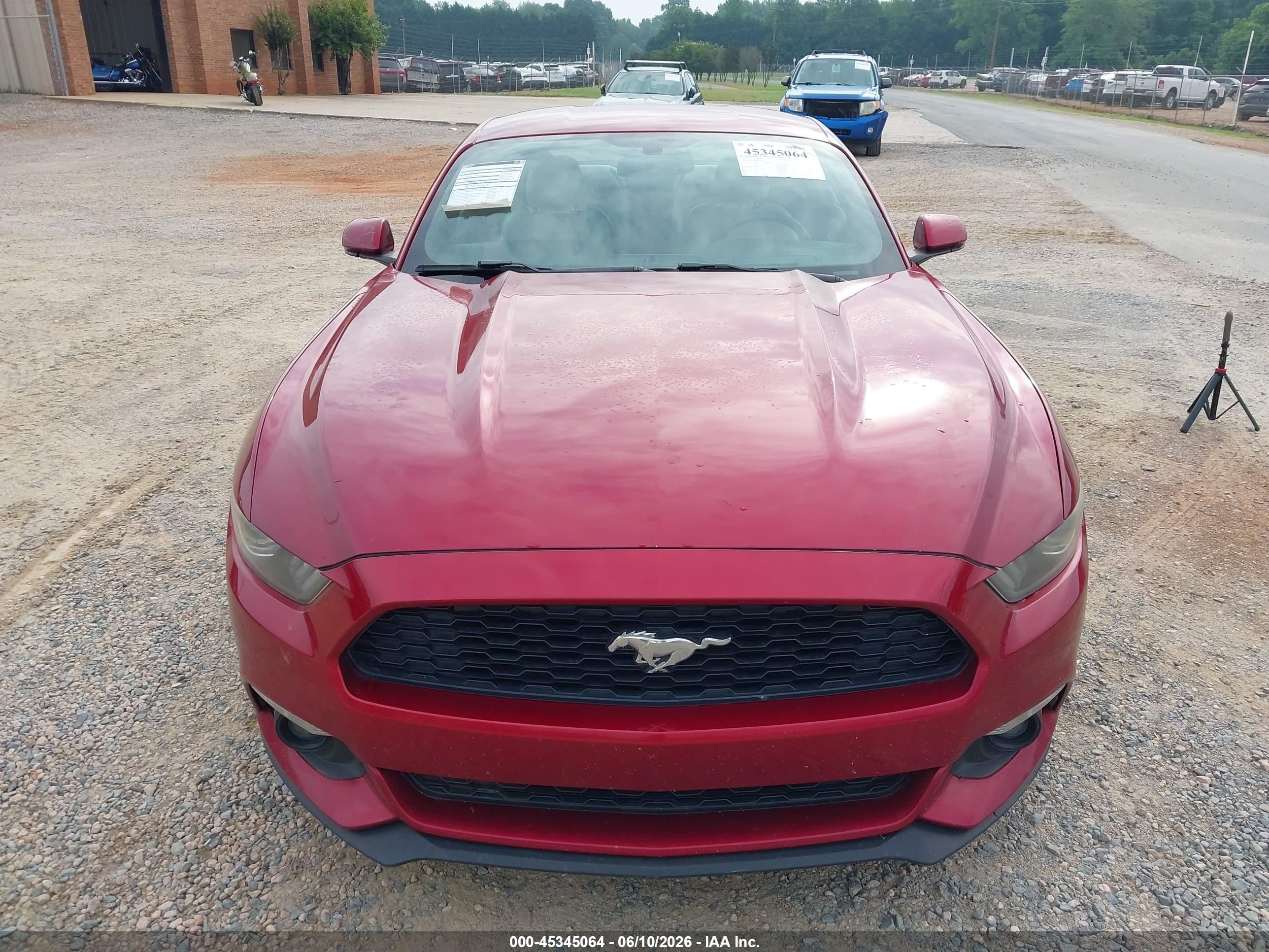 2015 Ford Mustang Ecoboost Red vin: 1FA6P8TH6F5341183