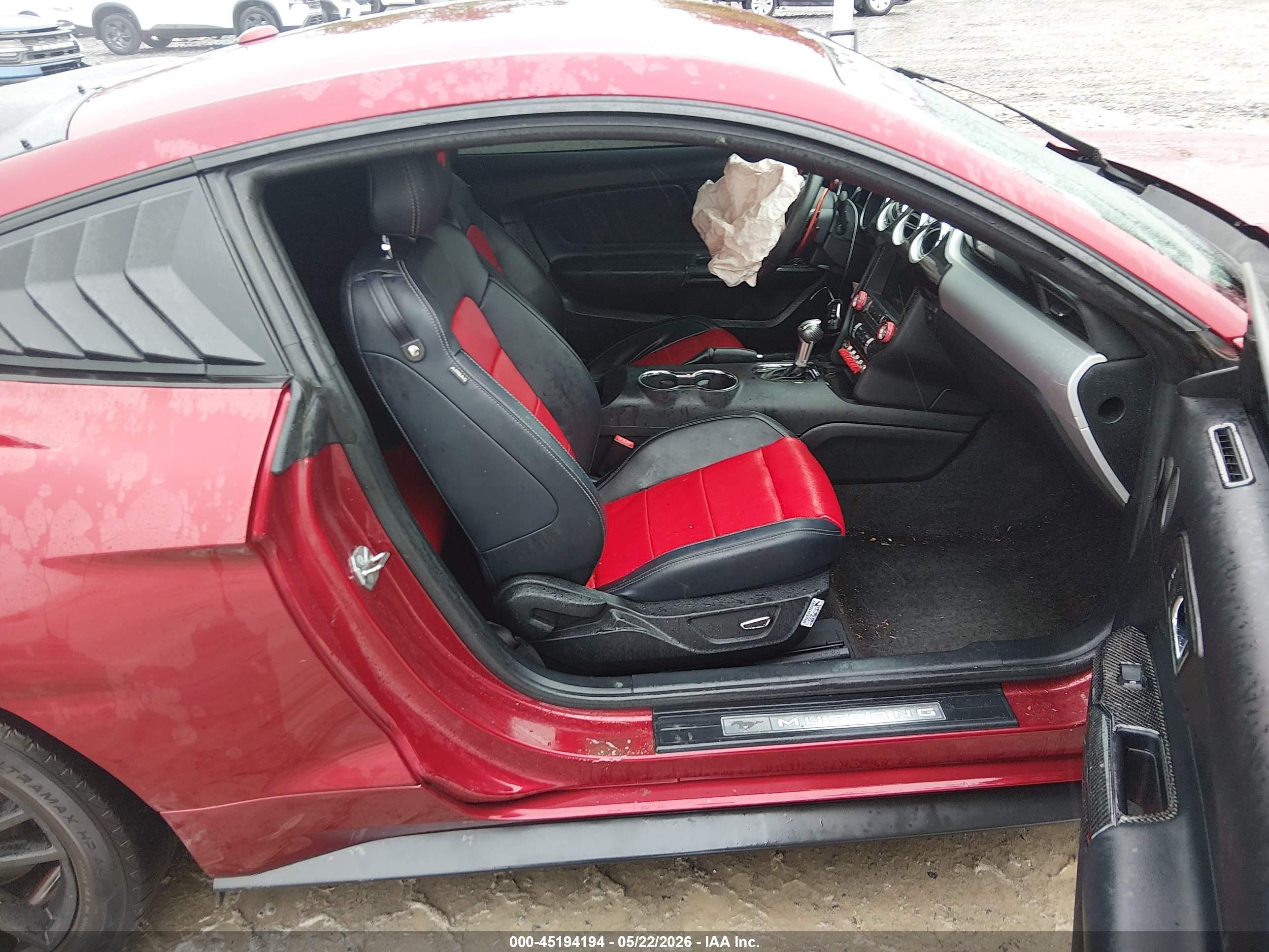 2015 Ford Mustang Ecoboost Red vin: 1FA6P8TH6F5348845