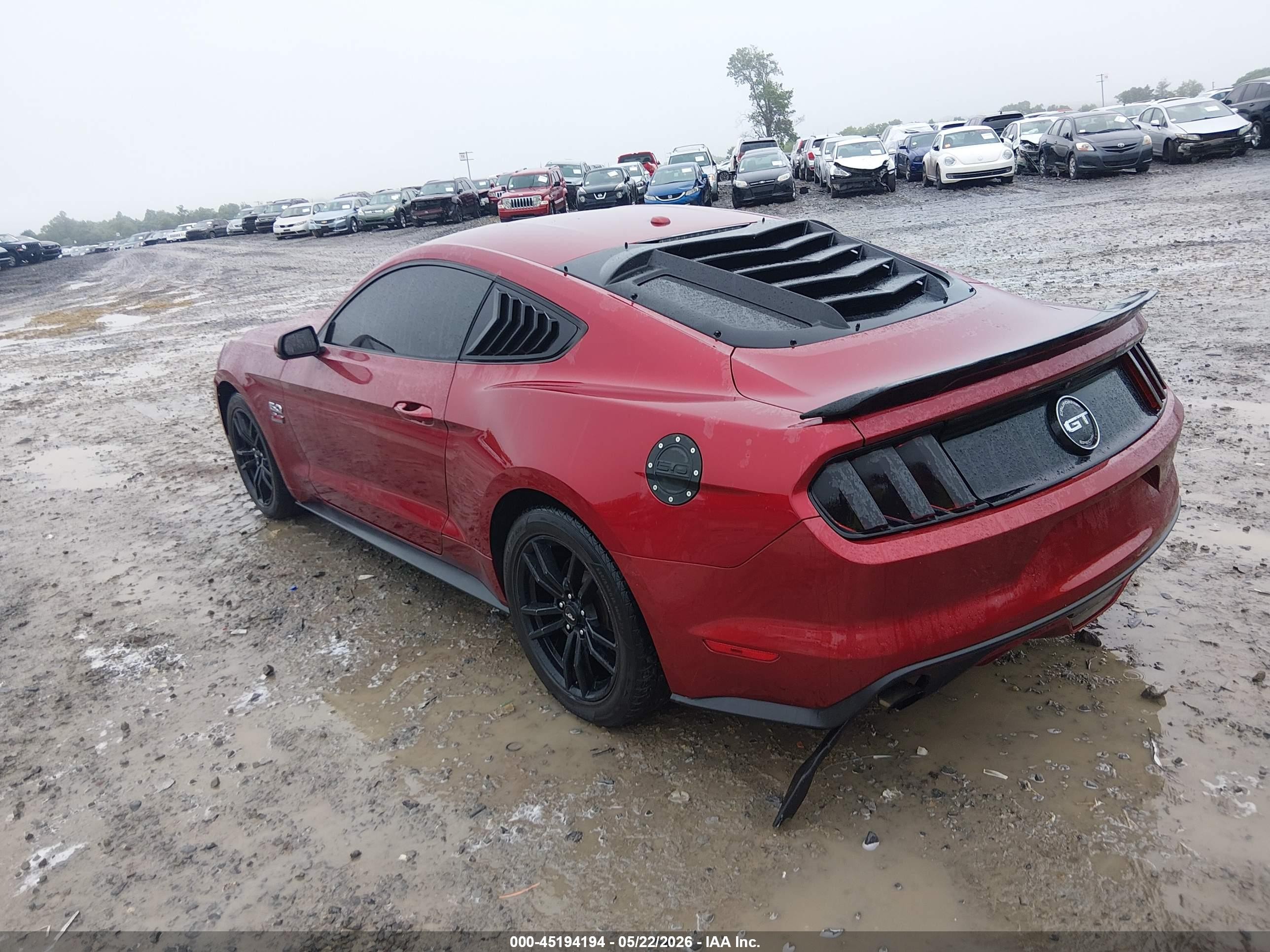 2015 Ford Mustang Ecoboost Red vin: 1FA6P8TH6F5348845