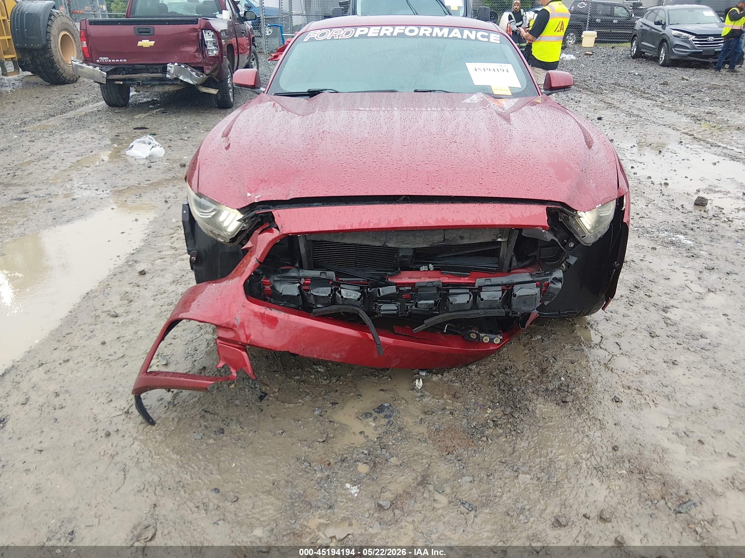 2015 Ford Mustang Ecoboost Red vin: 1FA6P8TH6F5348845