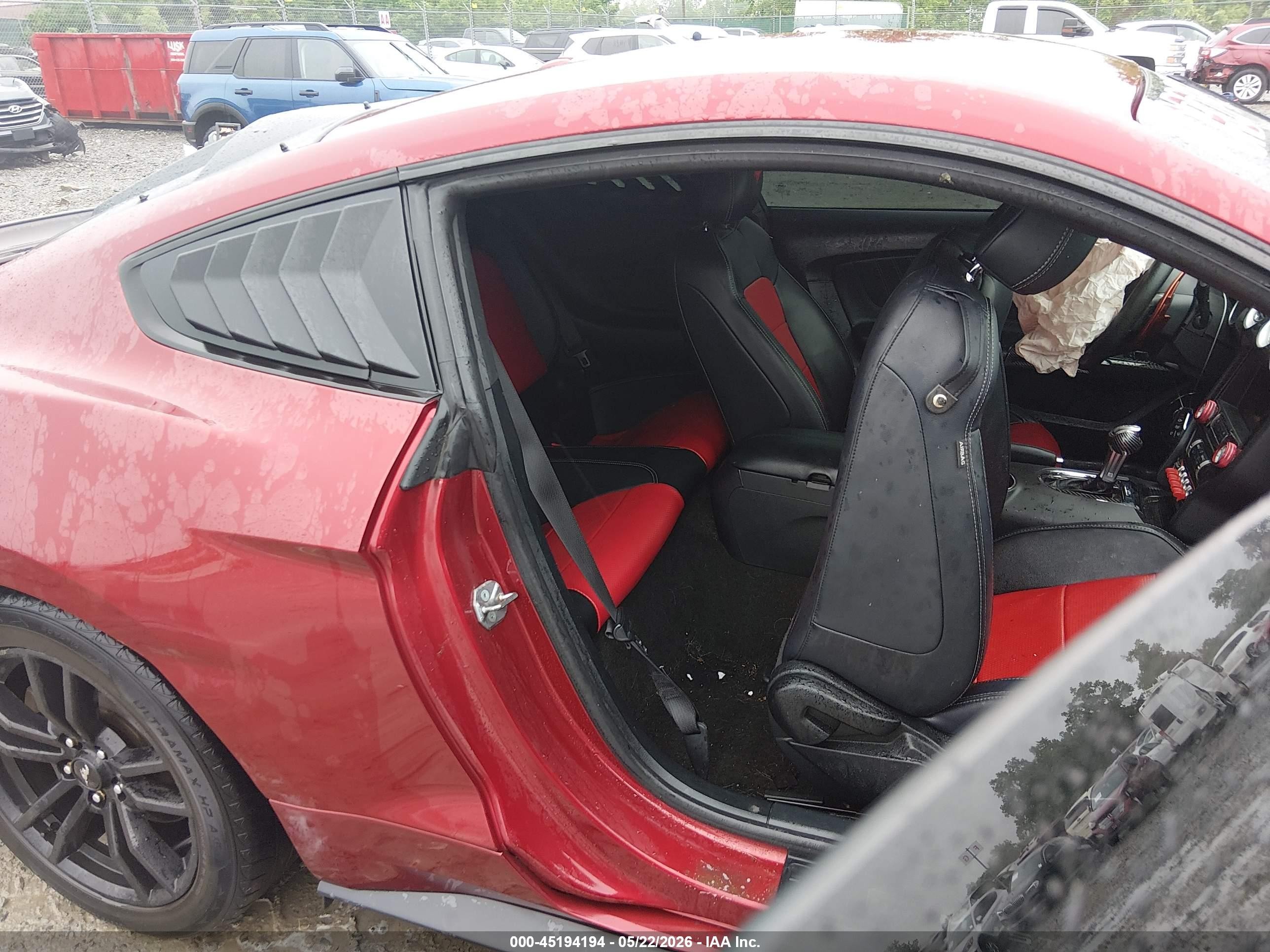 2015 Ford Mustang Ecoboost Red vin: 1FA6P8TH6F5348845