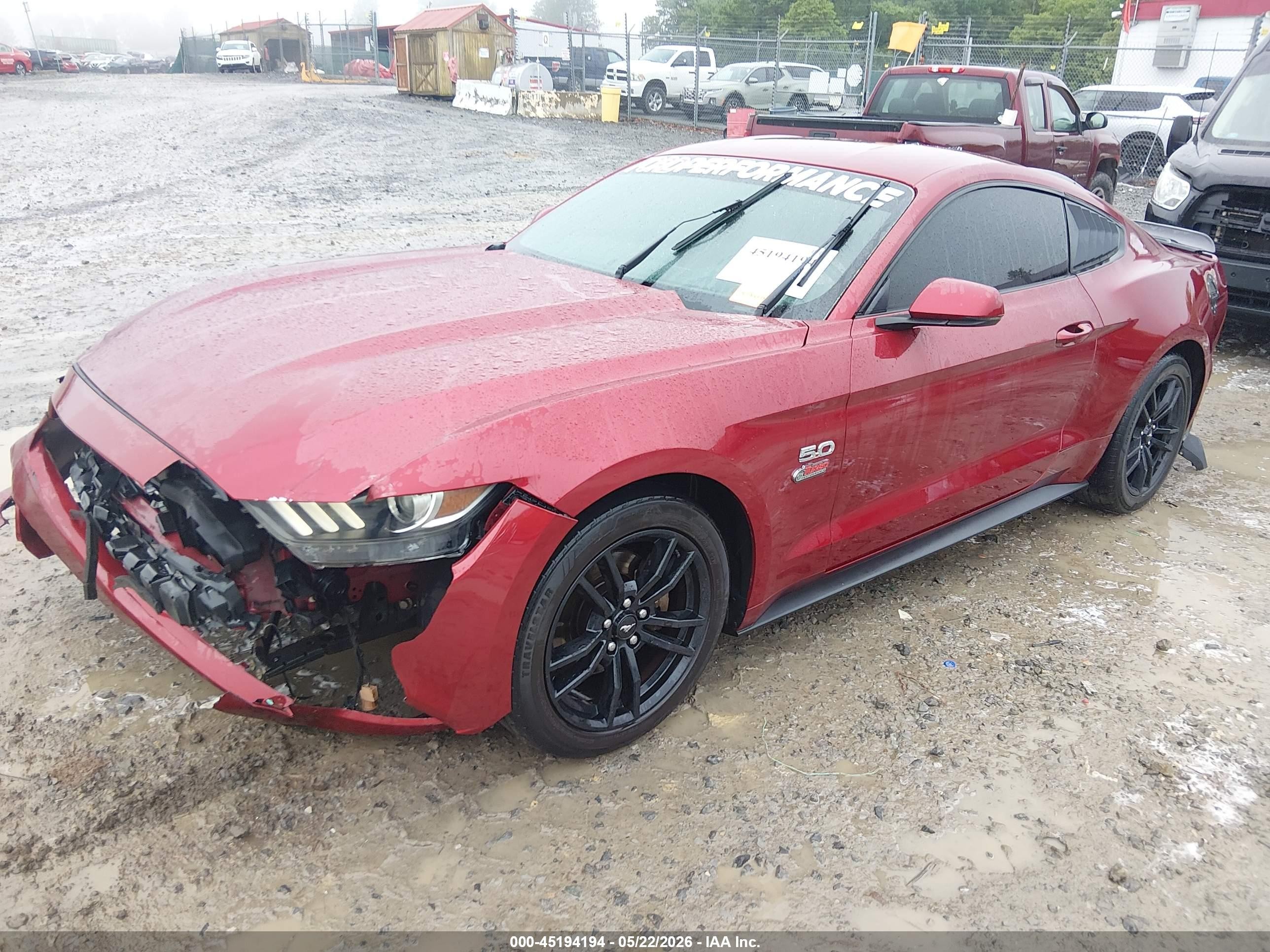 2015 Ford Mustang Ecoboost Red vin: 1FA6P8TH6F5348845