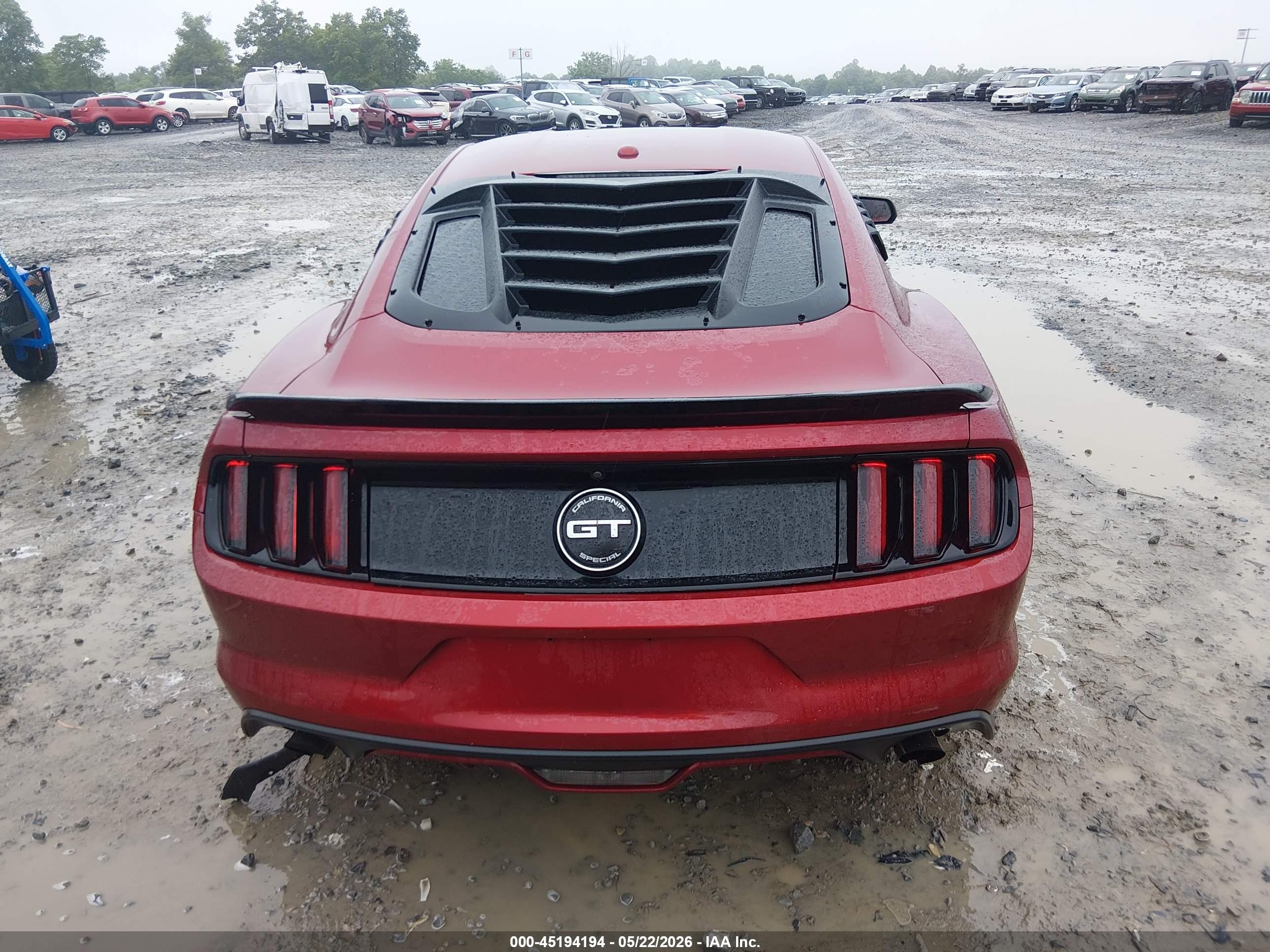 2015 Ford Mustang Ecoboost Red vin: 1FA6P8TH6F5348845
