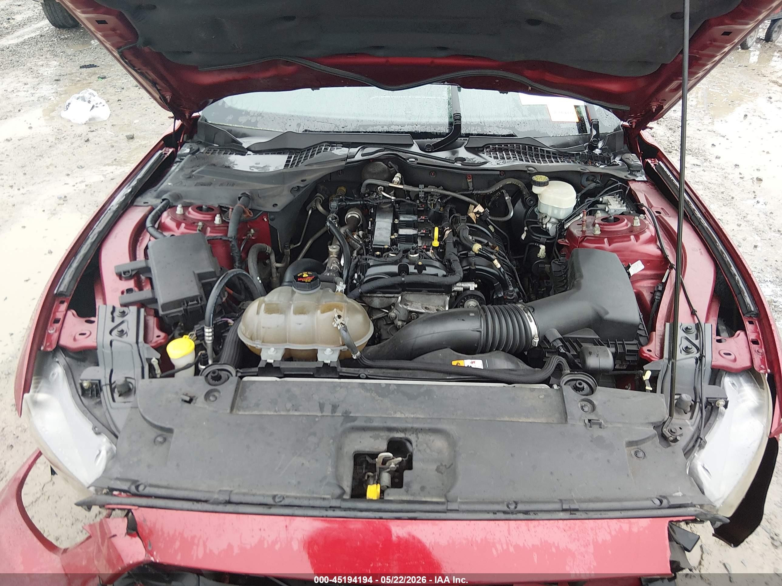 2015 Ford Mustang Ecoboost Red vin: 1FA6P8TH6F5348845